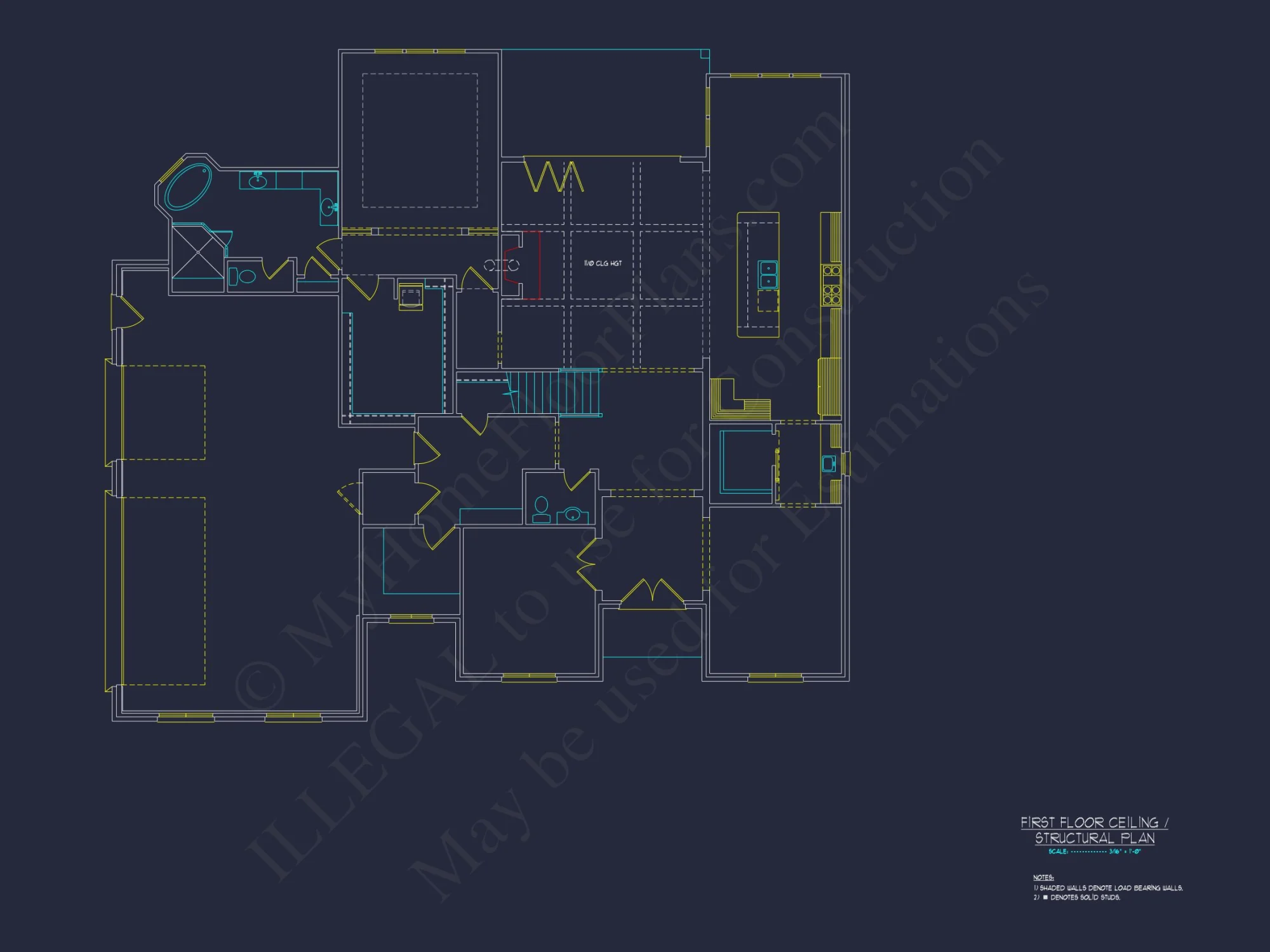 Elegant house Plan with CAD Designs - Spacious Blueprint Architecture