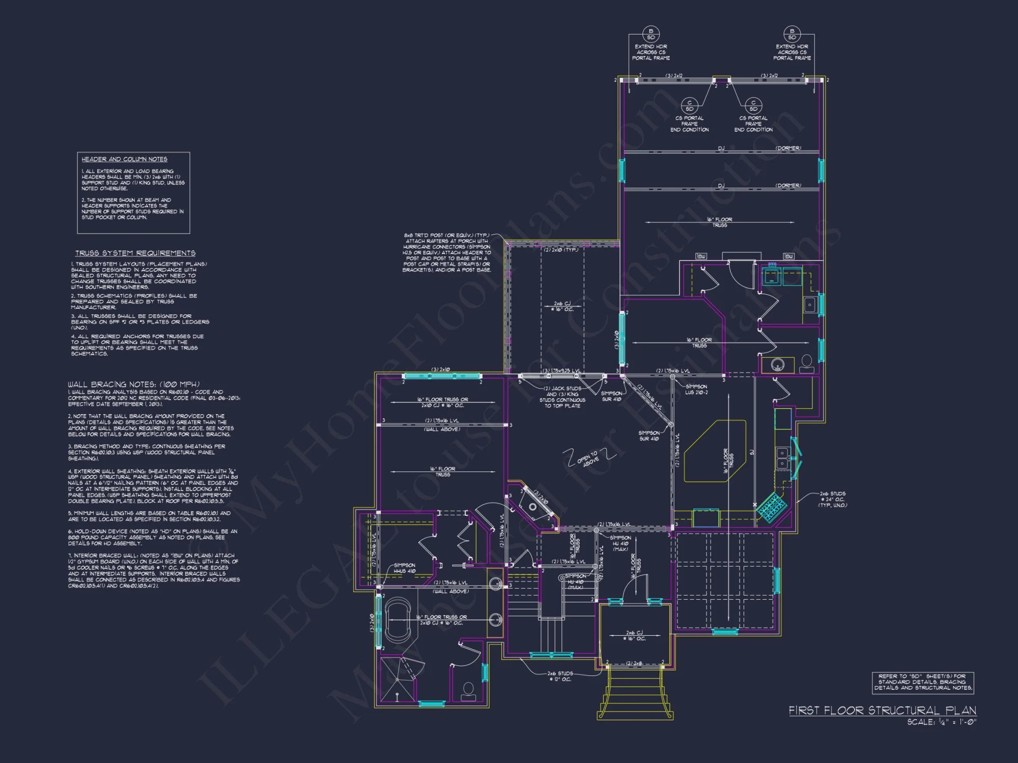 2-Story Floor Plan Blueprint