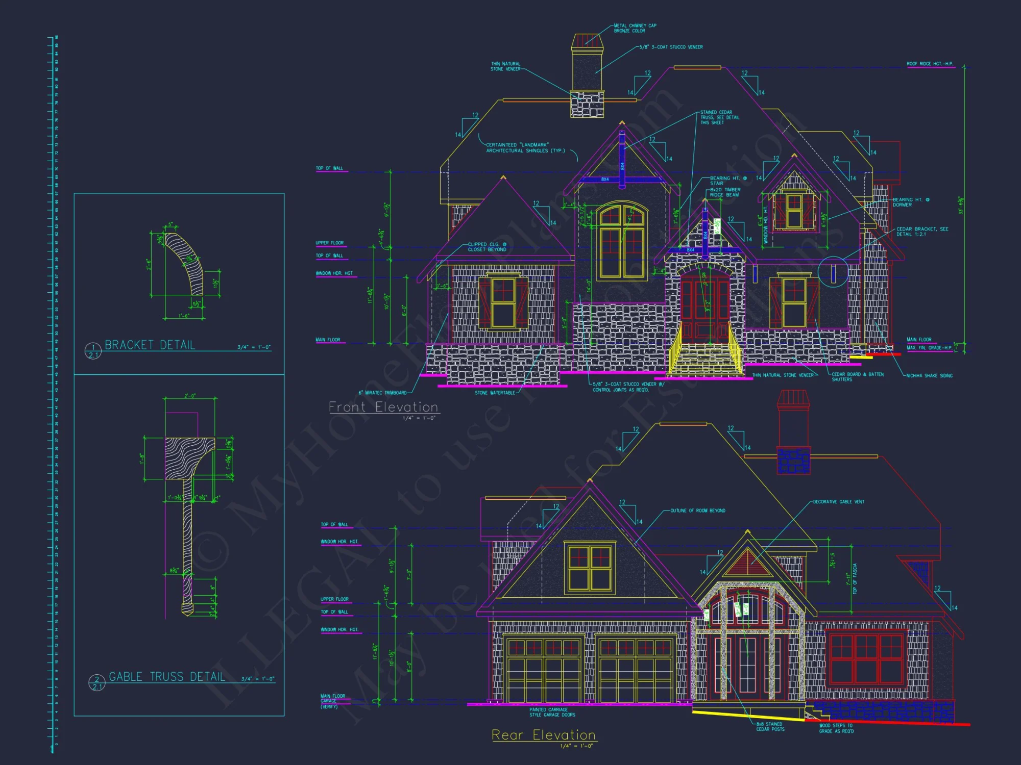 2-Story Floor Plan Blueprint