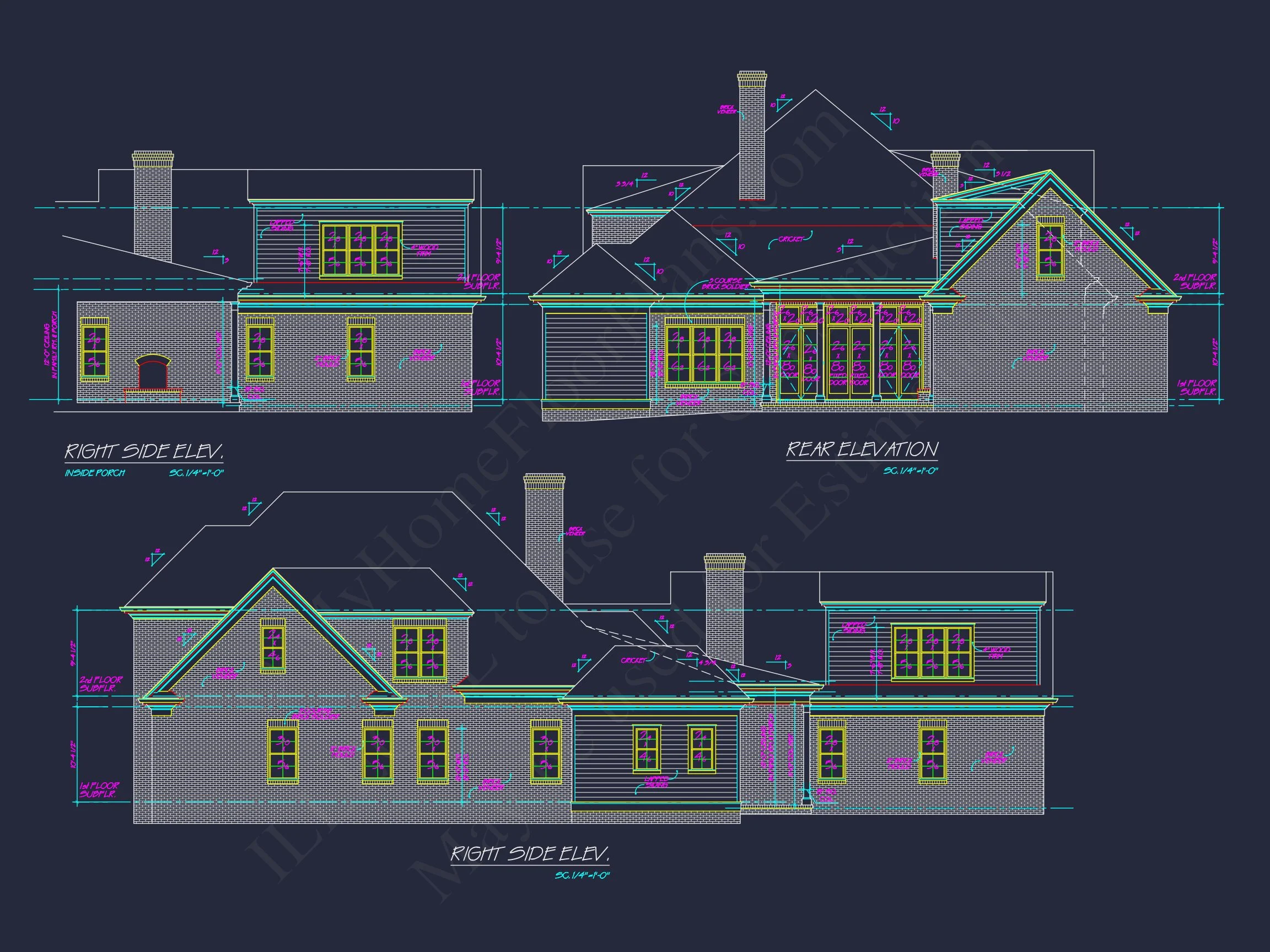 14-1750 HOUSE PLAN - Colonial Revival House Plan - Beautiful Floor Plan & Designs 12 Colonial Revival house Plan - Beautiful Floor Plan & Designs