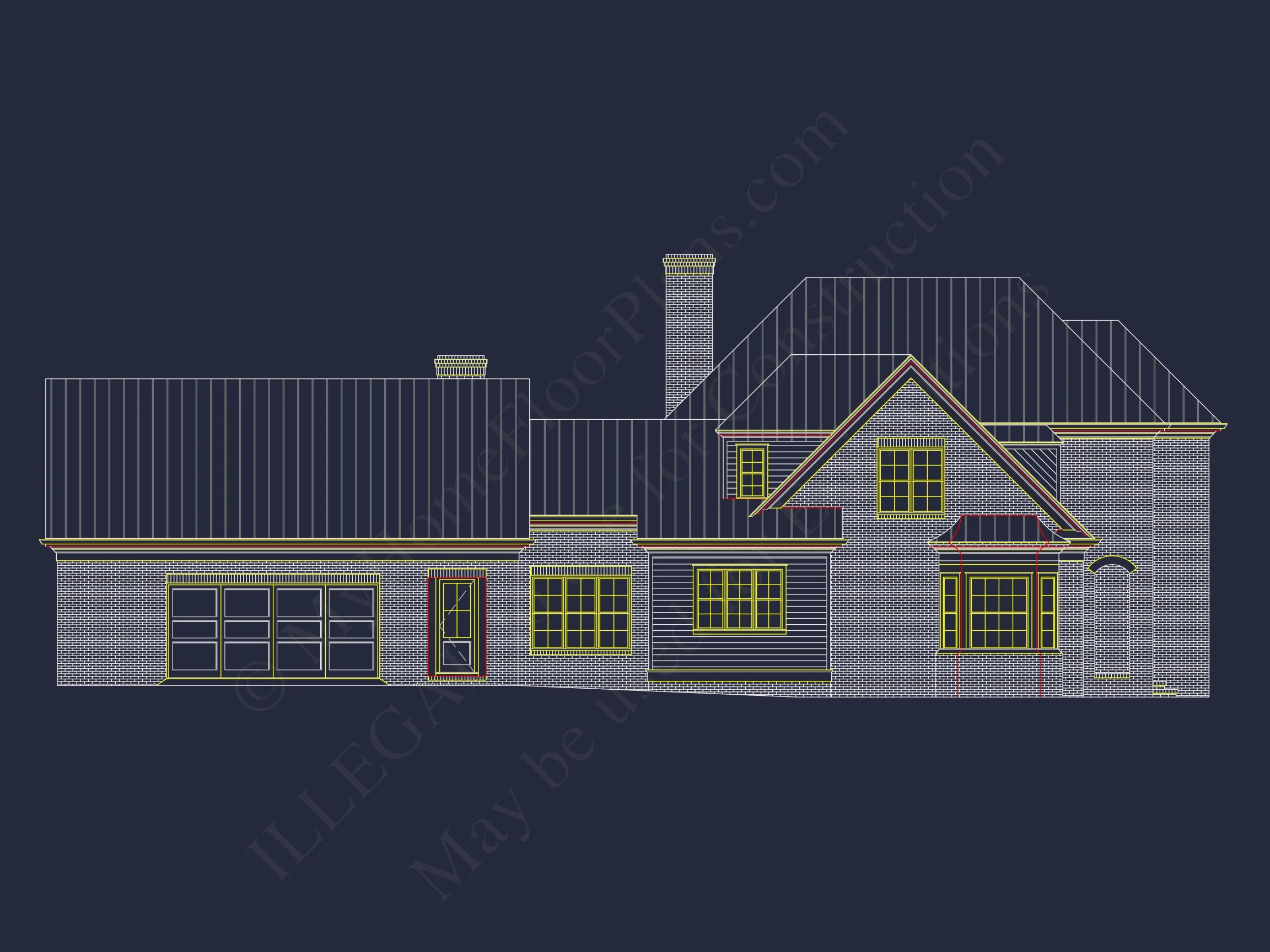 14-1750 HOUSE PLAN - Colonial Revival House Plan - Beautiful Floor Plan & Designs 6 Colonial Revival house Plan - Beautiful Floor Plan & Designs