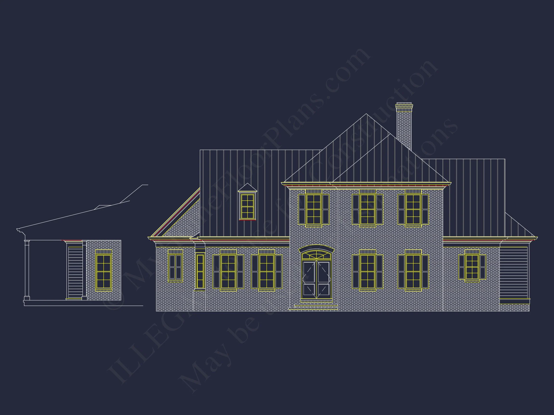 14-1750 HOUSE PLAN - Colonial Revival House Plan - Beautiful Floor Plan & Designs 5 Colonial Revival house Plan - Beautiful Floor Plan & Designs