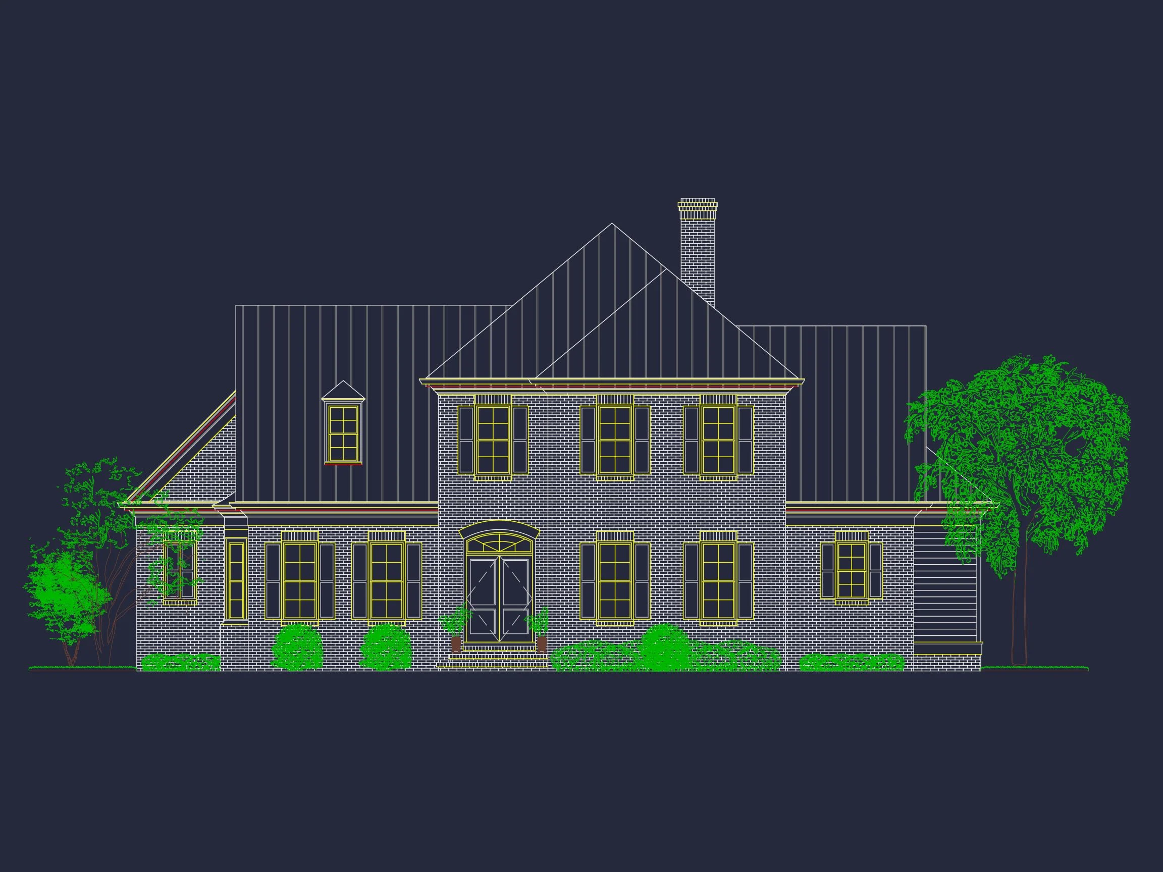 14-1750 HOUSE PLAN - Colonial Revival House Plan - Beautiful Floor Plan & Designs 4 Colonial Revival house Plan - Beautiful Floor Plan & Designs