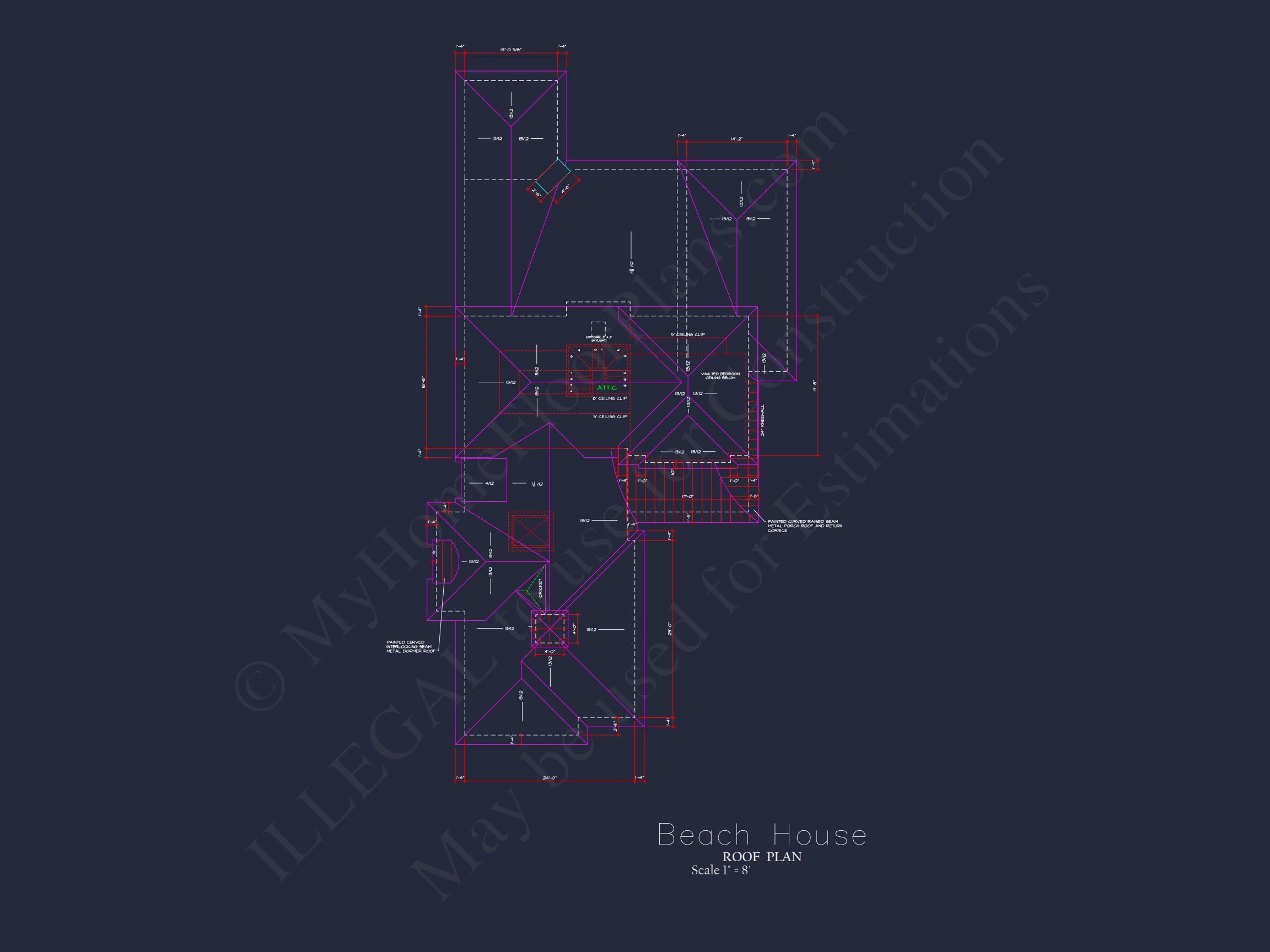 14-1622 HOUSE PLAN - Beautiful Beach House Floor Plan with CAD Designs & Blueprint 13 Beautiful Beach house Floor Plan with CAD Designs & Blueprint