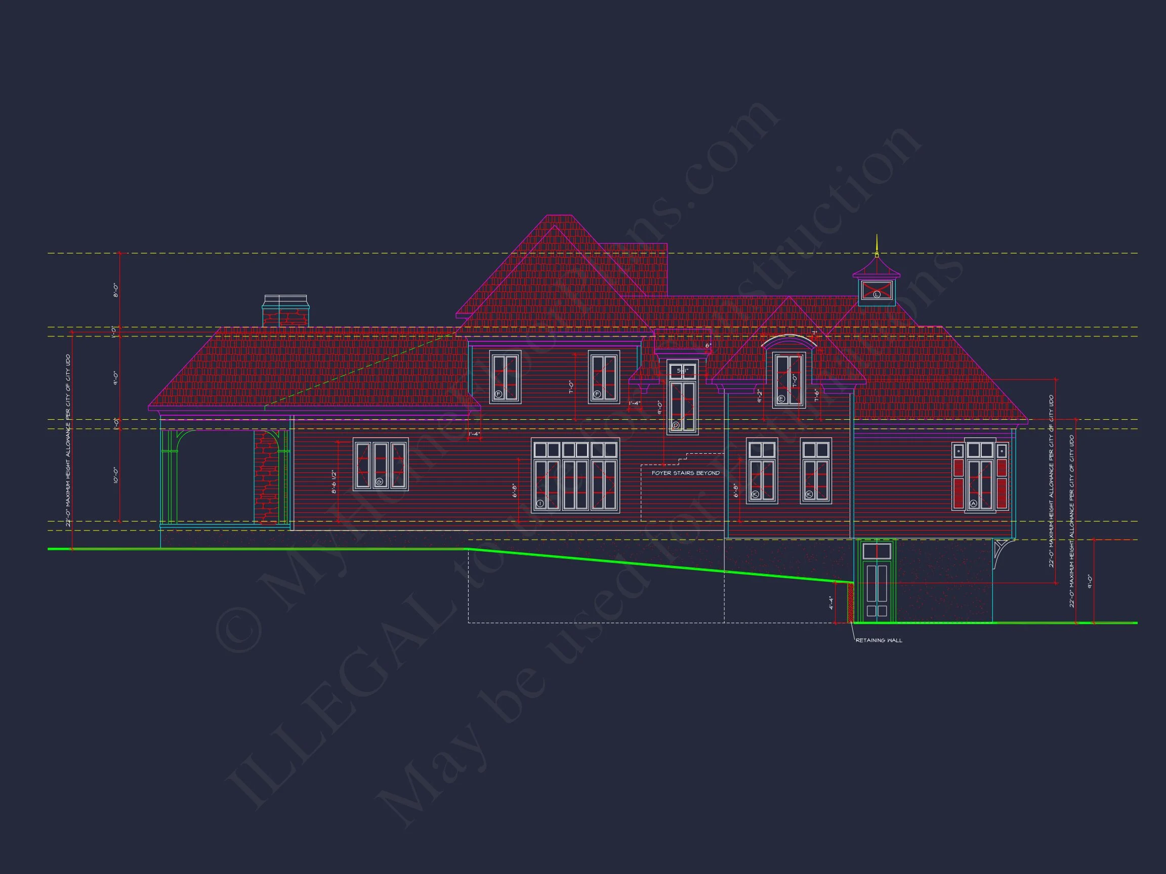 14-1622 HOUSE PLAN - Beautiful Beach House Floor Plan with CAD Designs & Blueprint 6 Beautiful Beach house Floor Plan with CAD Designs & Blueprint