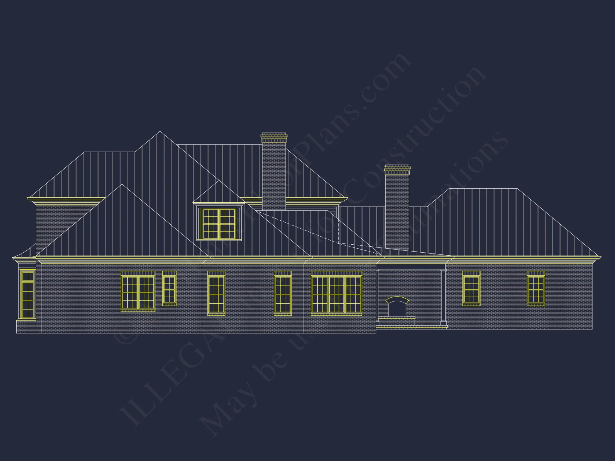 Elegant house Plan Design with CAD & Blueprint Architecture