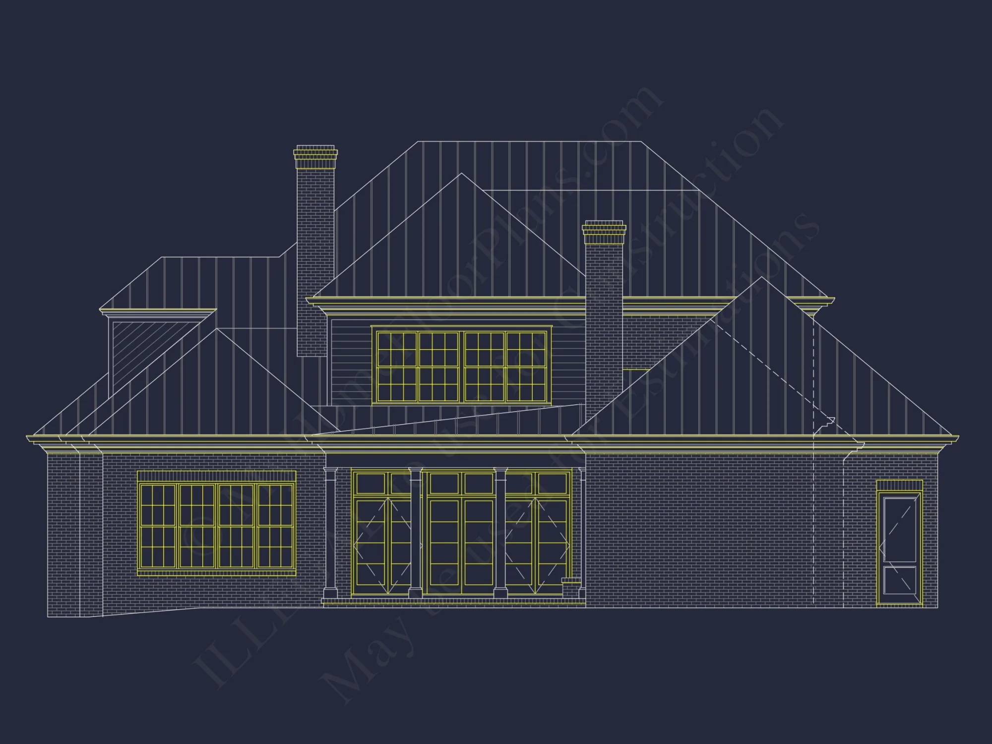 Elegant house Plan Design with CAD & Blueprint Architecture