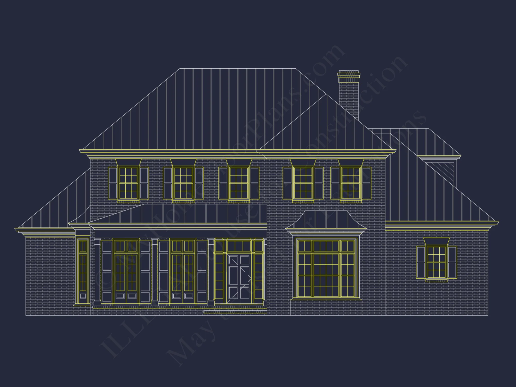 Elegant house Plan Design with CAD & Blueprint Architecture