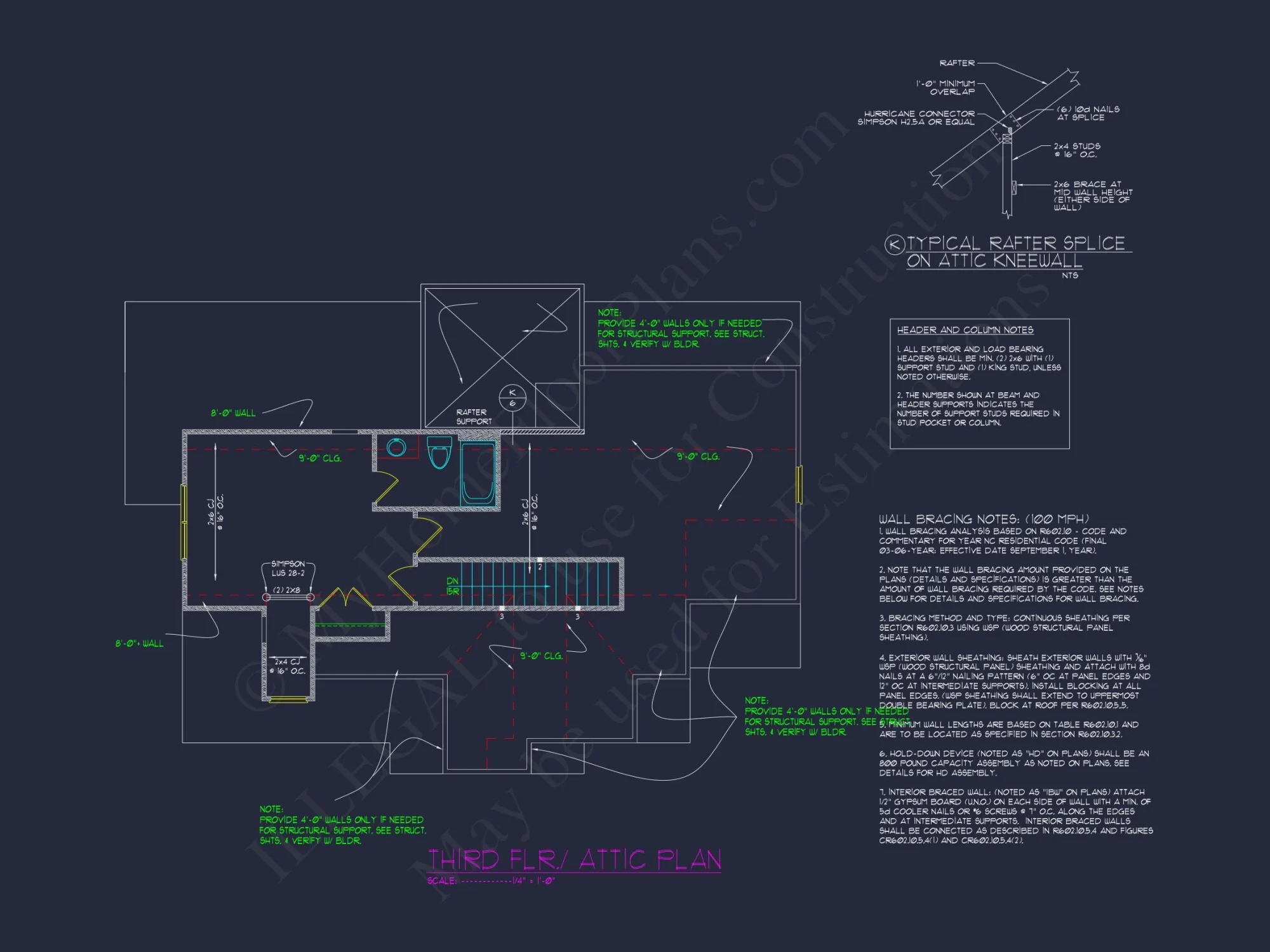 Elegant 3-Floor house Plan with CAD Blueprint and Designs