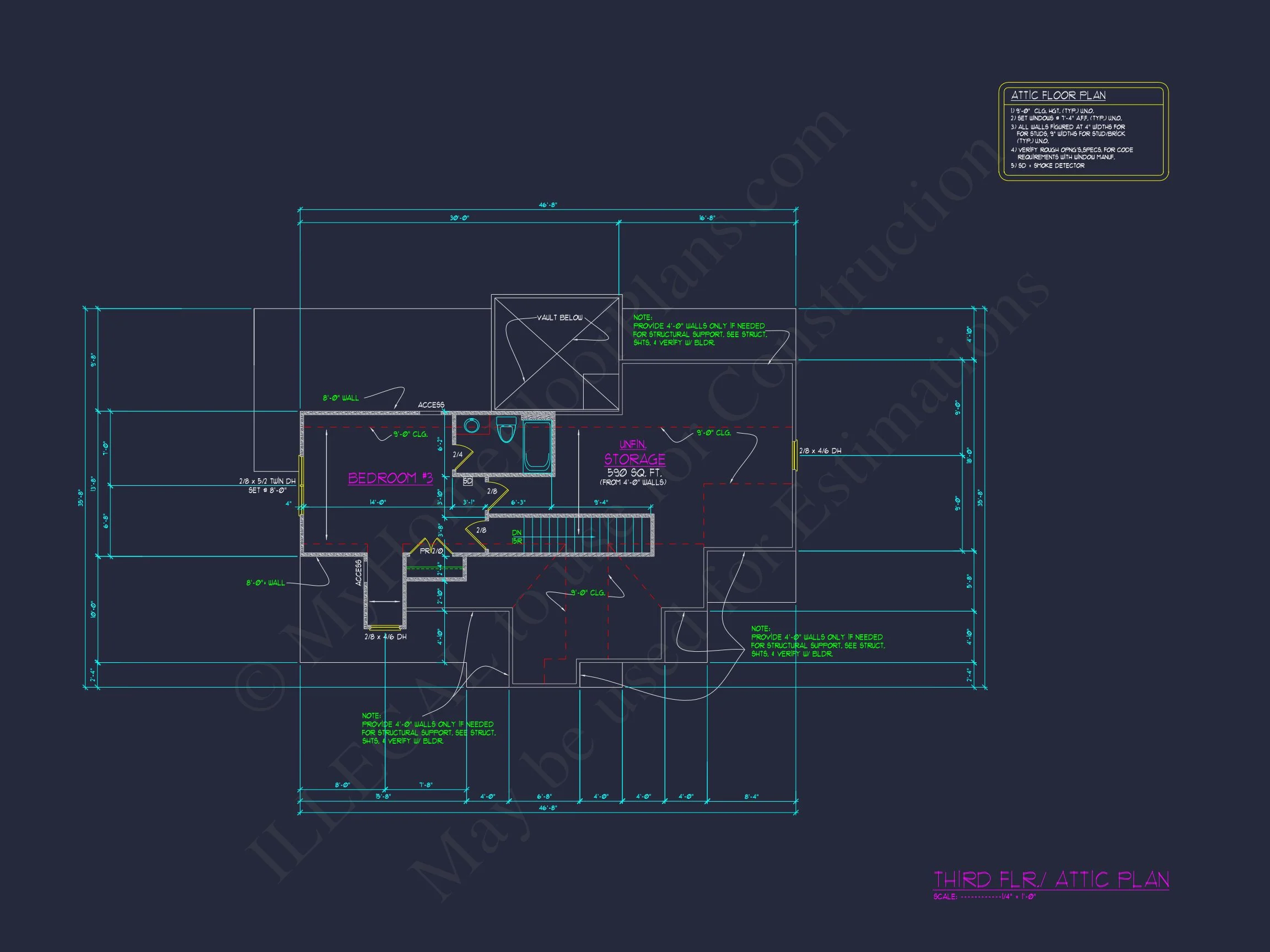 14-1434 HOUSE PLAN - Elegant 3-Floor House Plan with CAD Blueprint and Designs 9 Elegant 3-Floor house Plan with CAD Blueprint and Designs