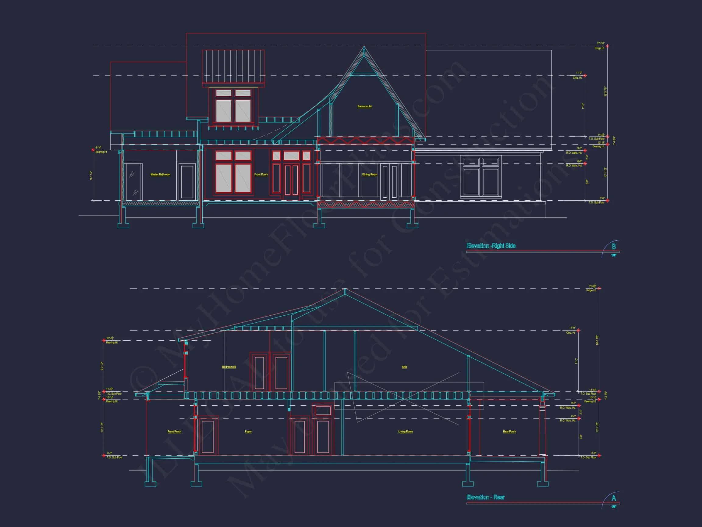 14-1346 HOUSE PLAN - Modern Craftsman House Plan with Fireplace, 4 Bedrooms & Bonus 5 Modern Craftsman house Plan with Fireplace, 4 Bedrooms & Bonus