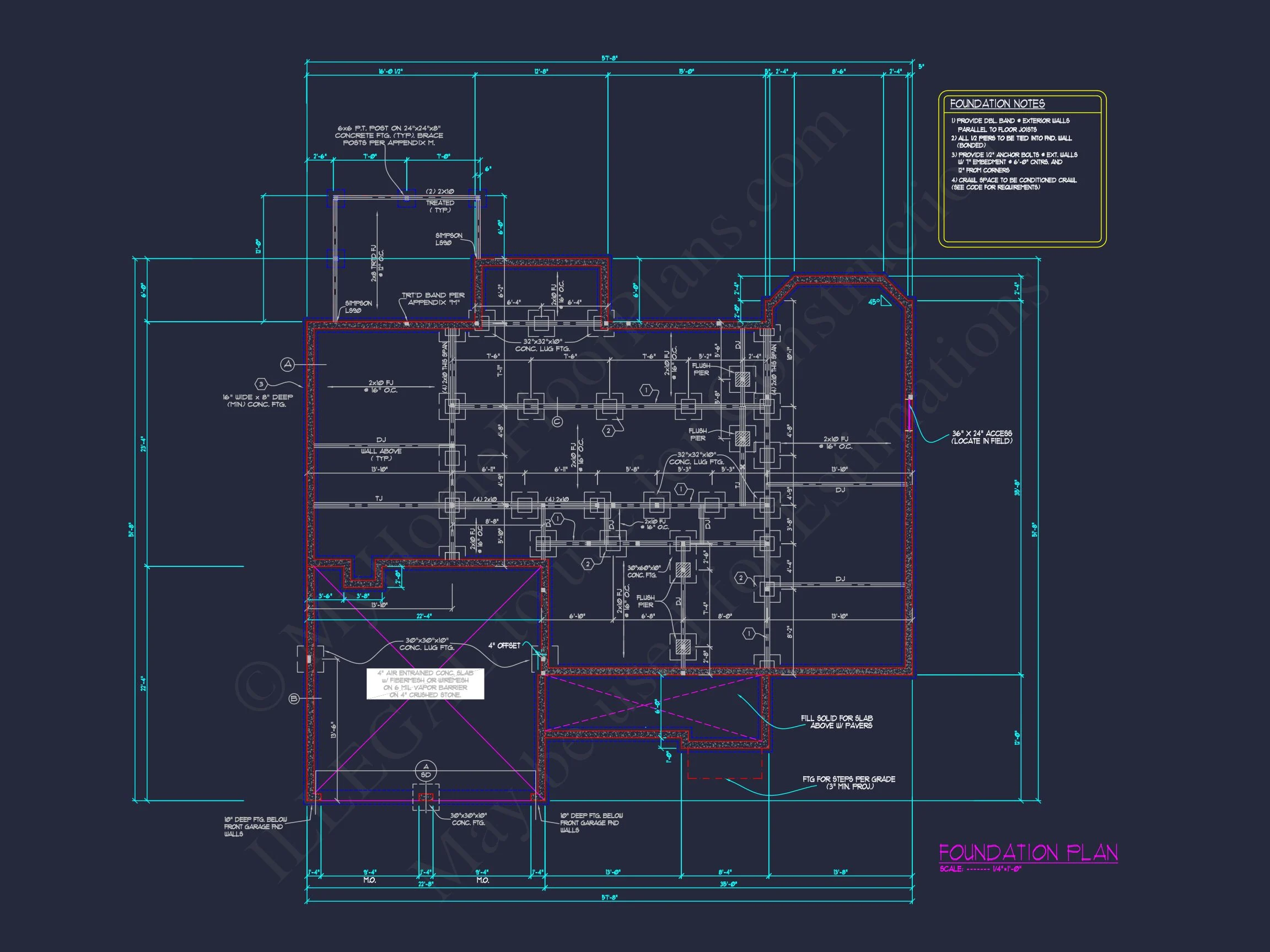 14-1311 HOUSE PLAN - Elegant Craftsman House Plan, Floor Plan, and CAD Architecture 6 Elegant Craftsman house Plan, Floor Plan, and CAD Architecture
