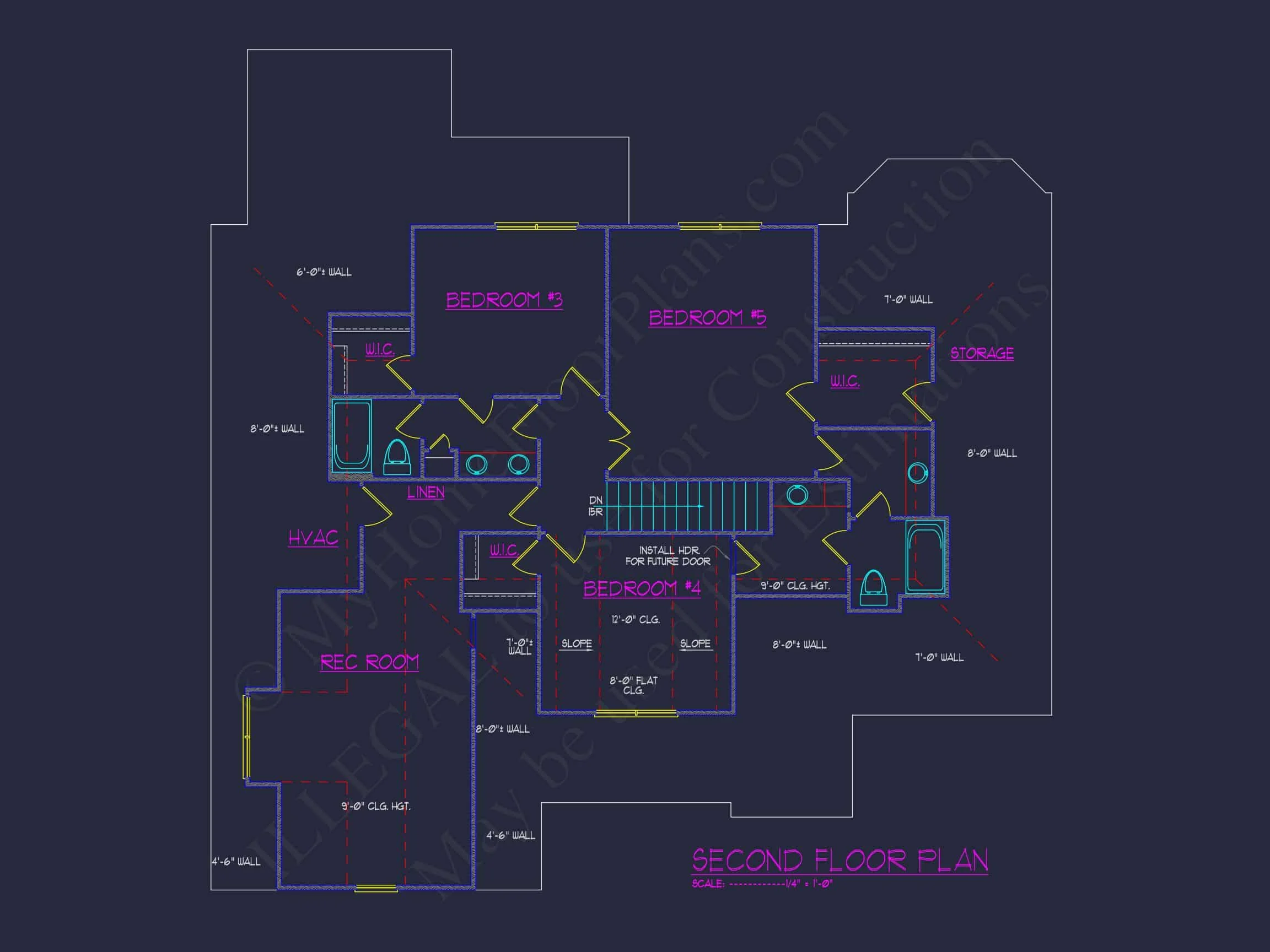 14-1311 HOUSE PLAN - Elegant Craftsman House Plan, Floor Plan, and CAD Architecture 5 Elegant Craftsman house Plan, Floor Plan, and CAD Architecture