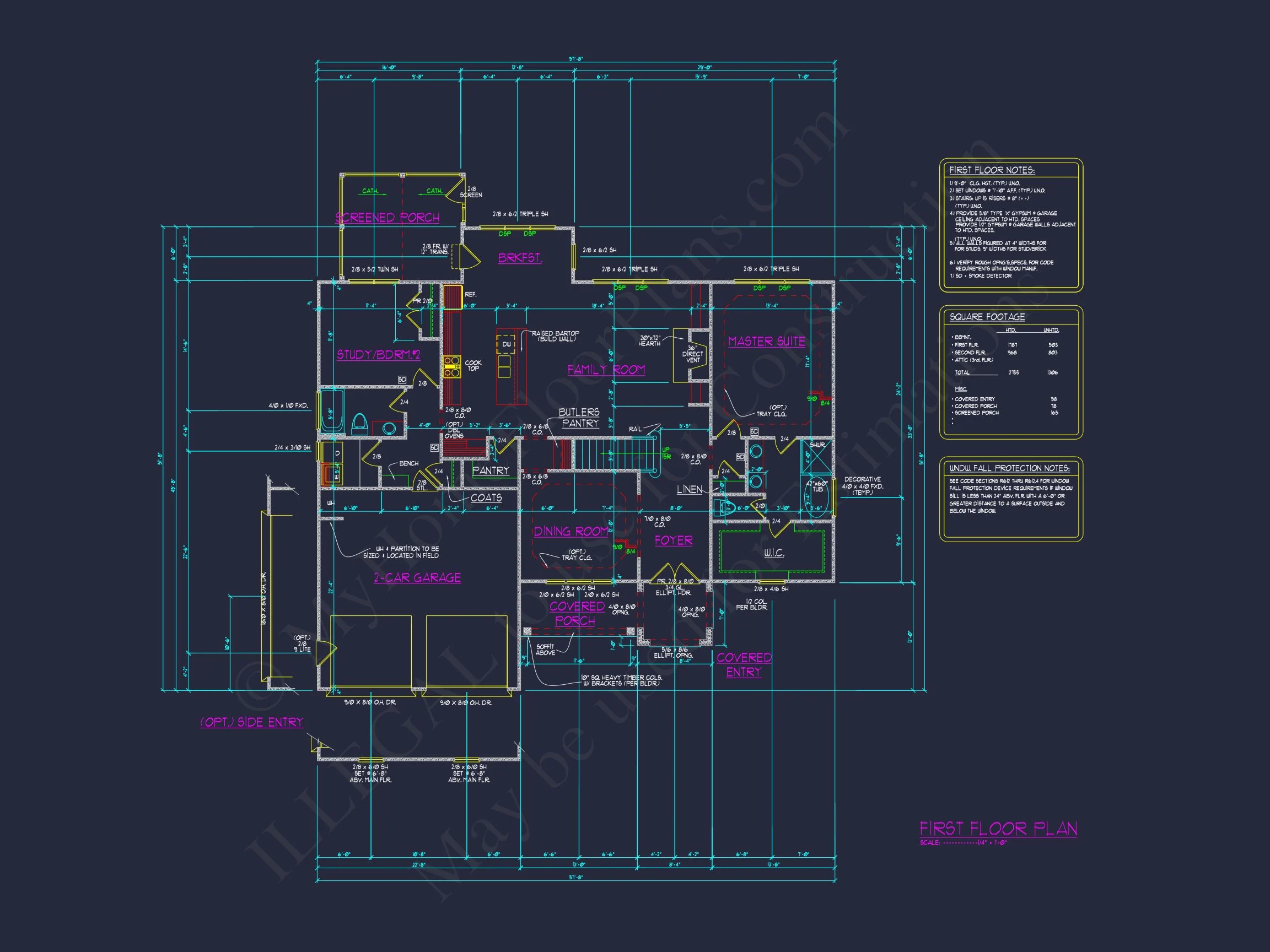 14-1226 HOUSE PLAN - Craftsman-Style House Plan: Expert CAD Designs & Floor Plans 6 Craftsman-Style house Plan: Expert CAD Designs & Floor Plans