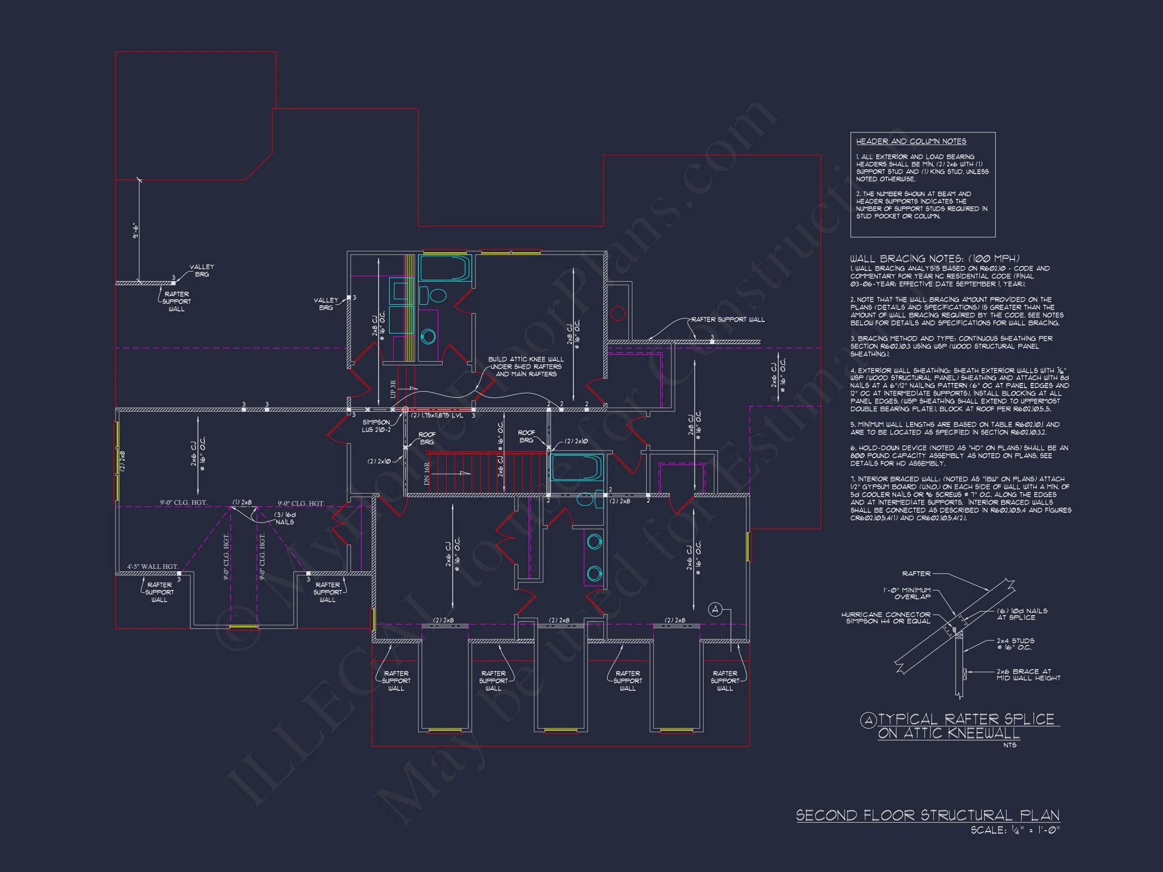 14-1206 HOUSE PLAN - Elegant House CAD Floor Plan: Spacious 4-Bedroom Design 12 Elegant house CAD Floor Plan: Spacious 4-Bedroom Design