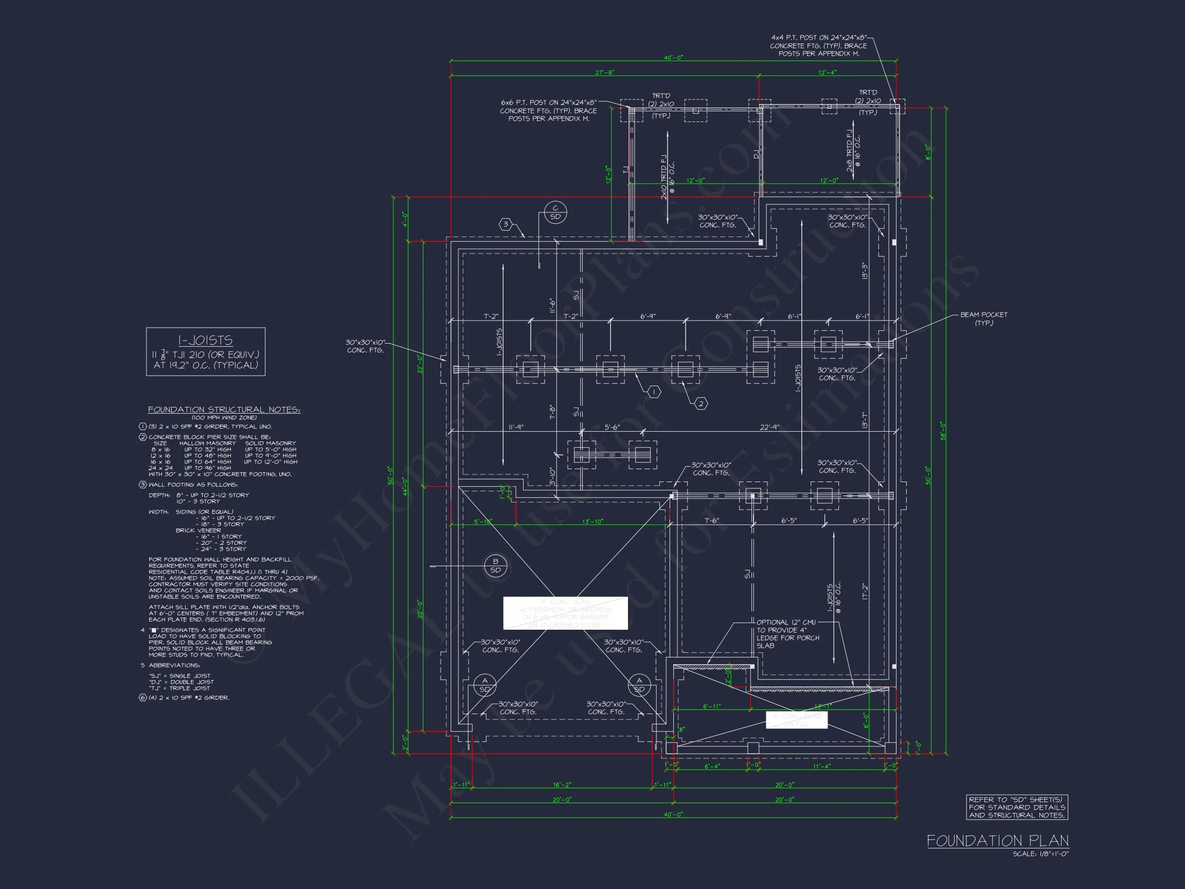 14-1055 HOUSE PLAN - Modern Craftsman House Design | Floor Plan & CAD Blueprint 7 Modern Craftsman house Design