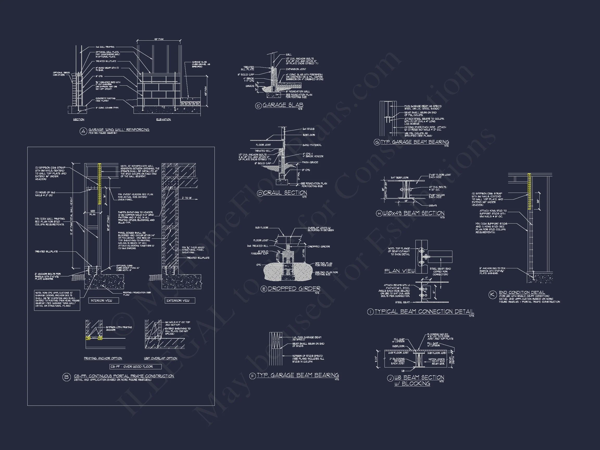 14-1038 HOUSE PLAN - Charming House Blueprints: 2.5 Story Floor Plan Designs in CAD 18 Charming house Blueprints: 2.5 Story Floor Plan Designs in CAD