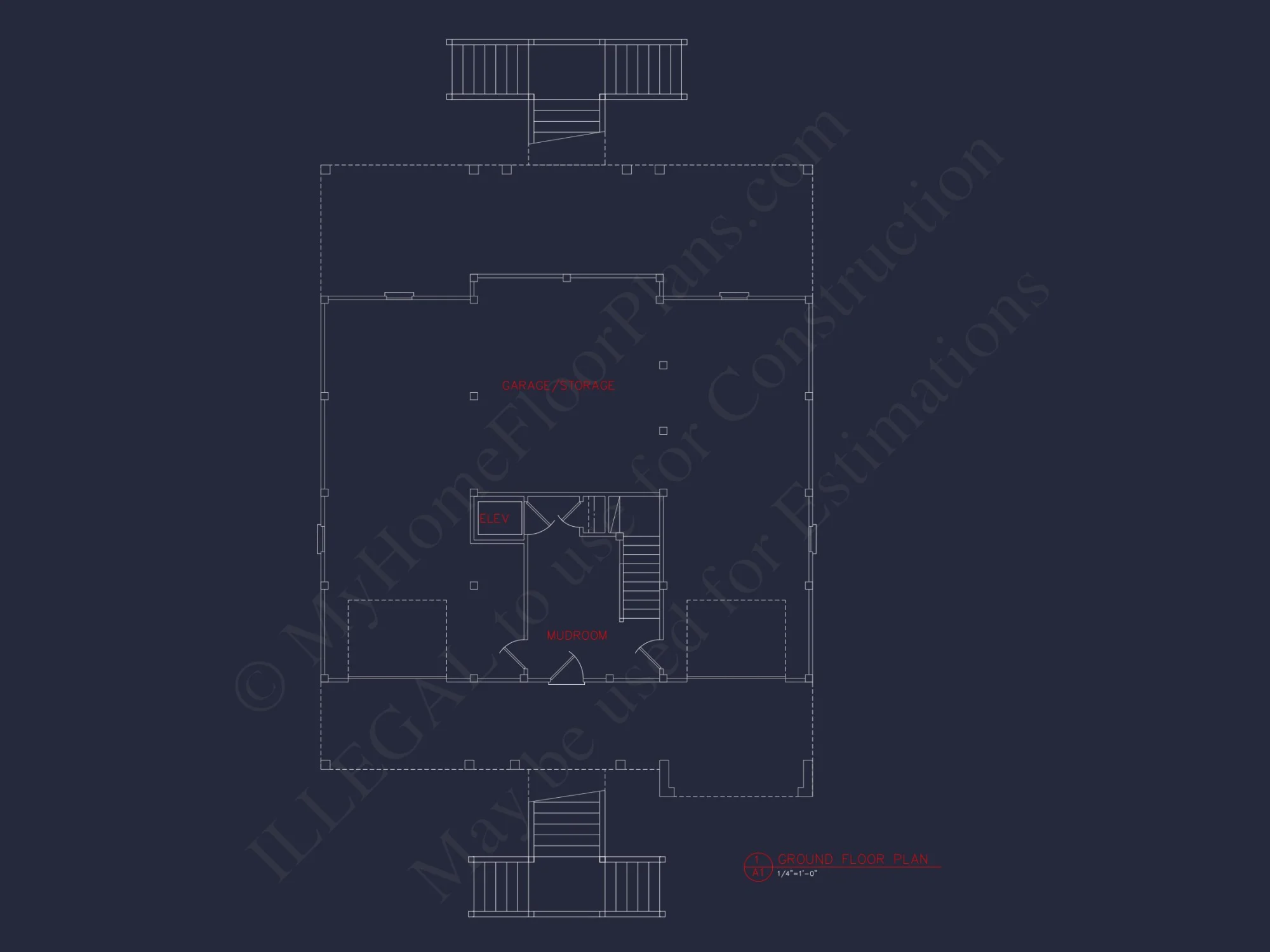 Effortless Coastal Living: house Floor Plan with CAD Designs