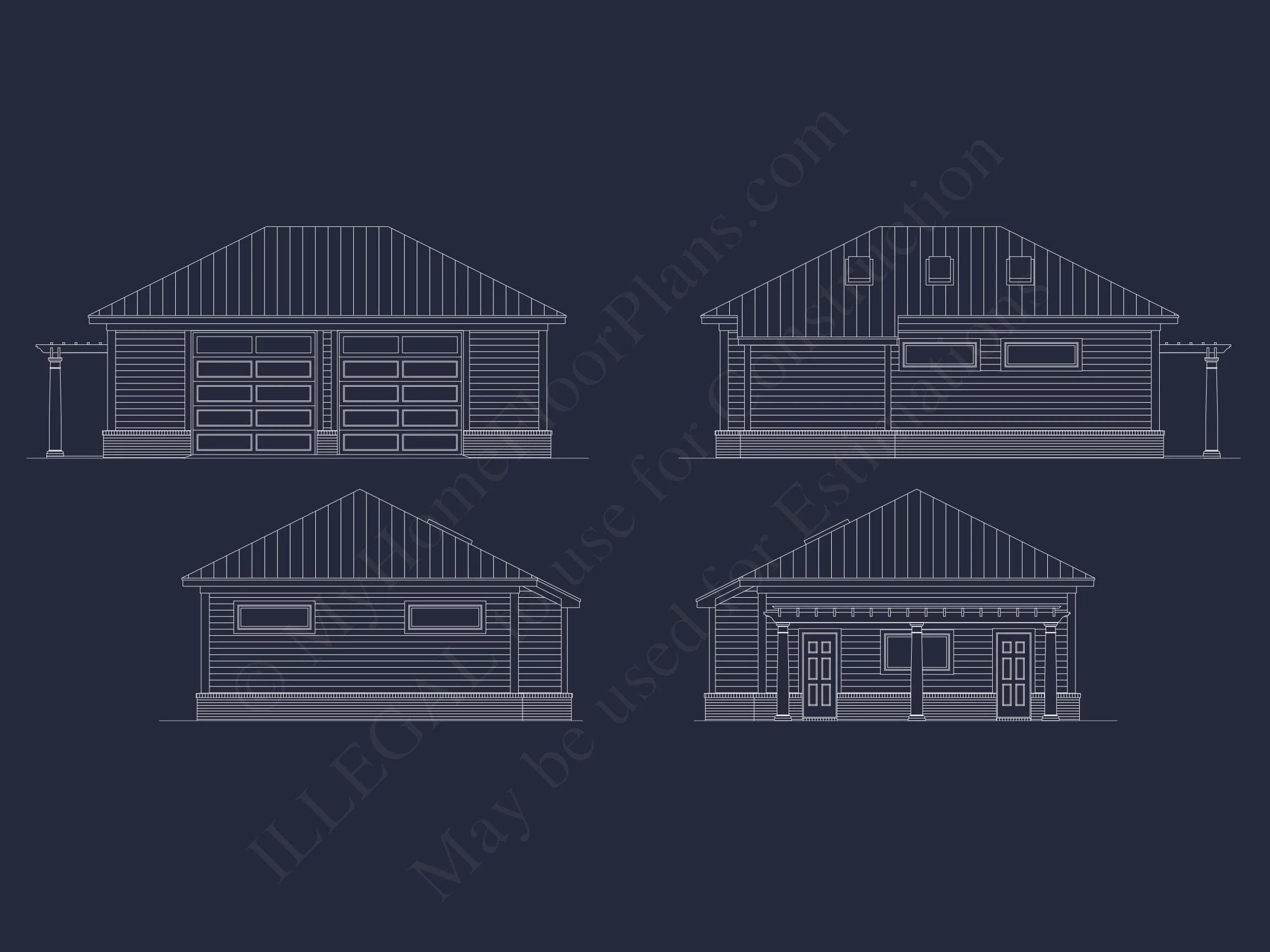 13-2020 HOUSE PLAN - Elegant House Floor Plan CAD Design with 1.5-Story Blueprint 10 Elegant house Floor Plan CAD Design with 1.5-Story Blueprint