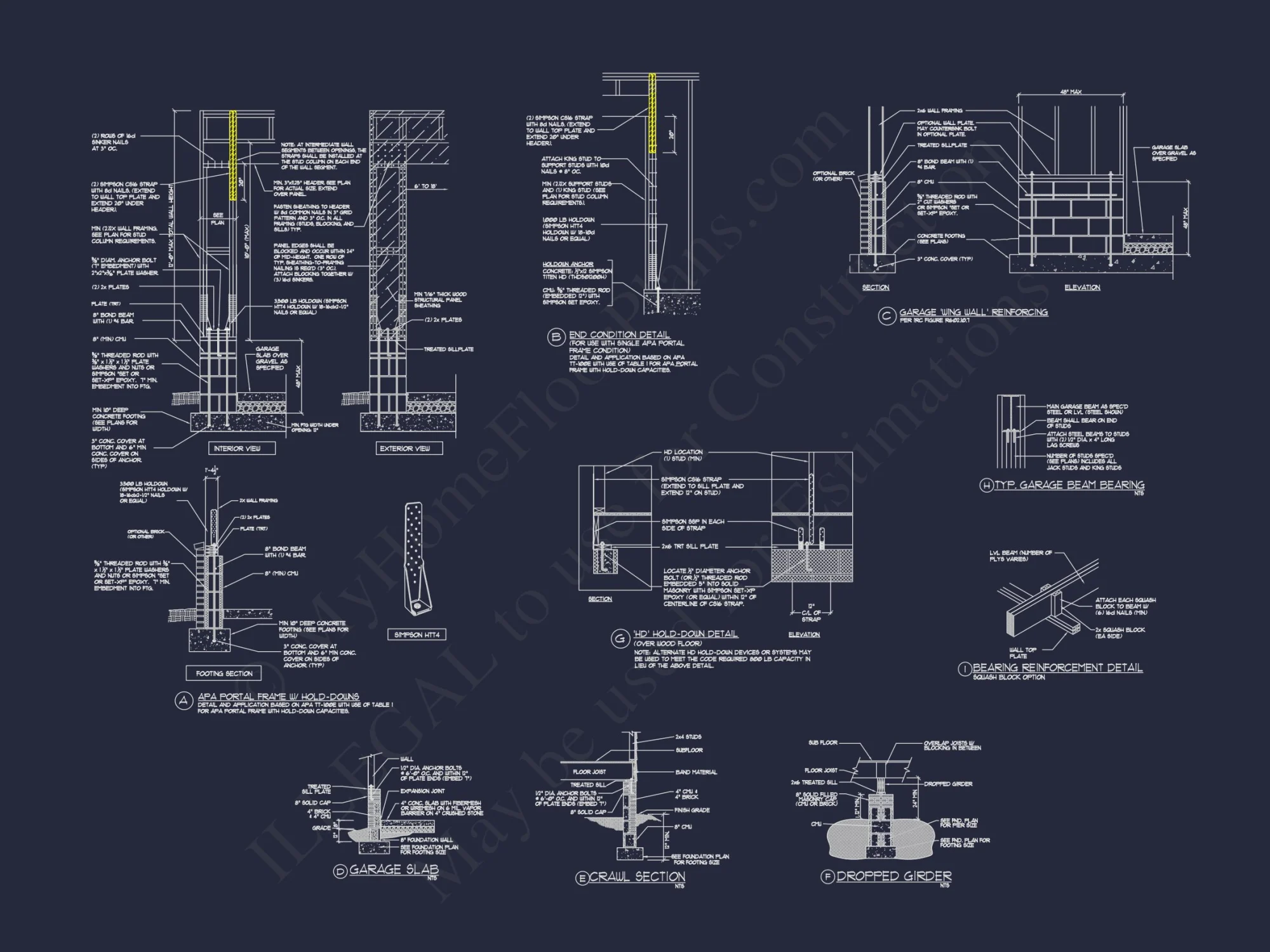 Detailed house Plan Blueprint with Traditional Architecture