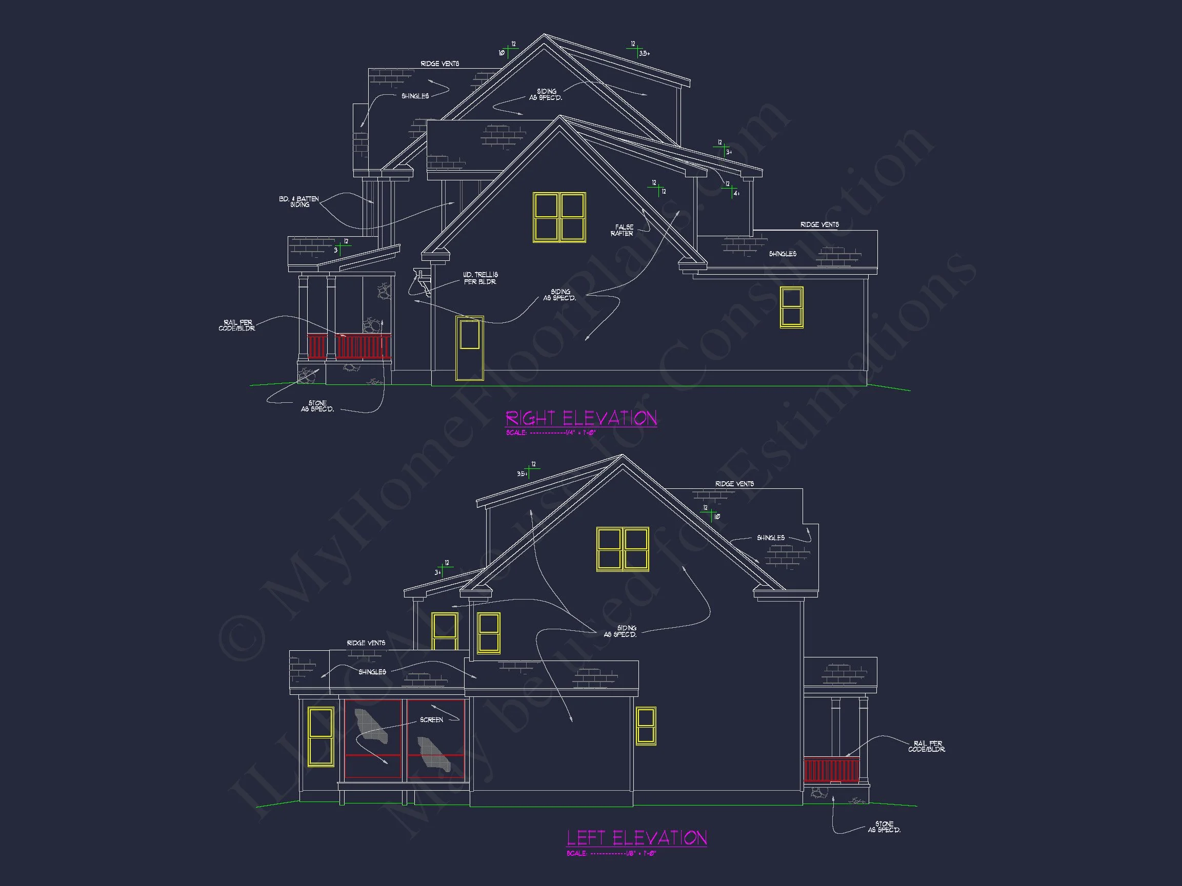 13-1923 HOUSE PLAN - Beautiful House Plan with 2.5 Floors, CAD Designs & Blueprint 10 Beautiful house Plan with 2.5 Floors, CAD Designs & Blueprint