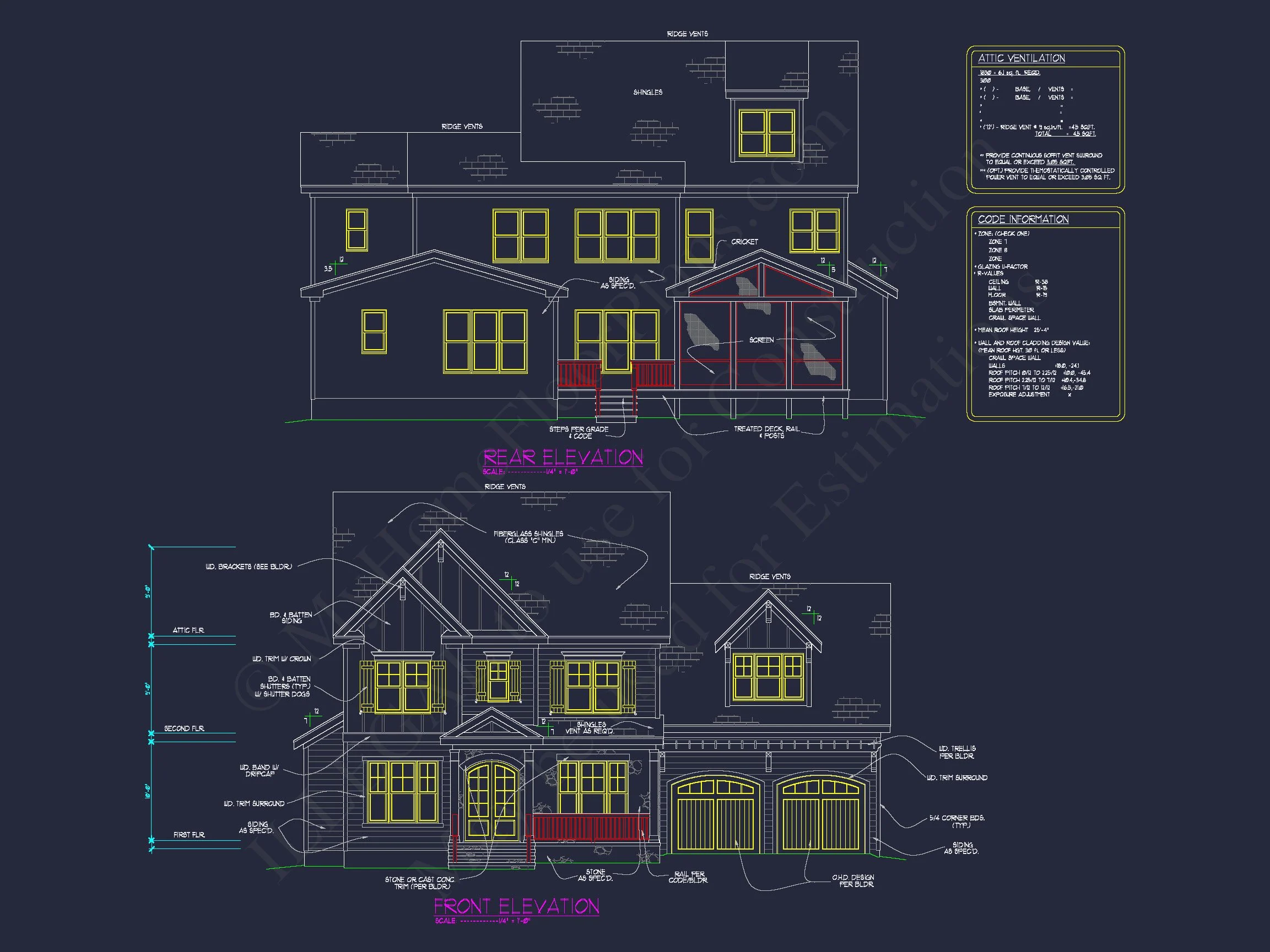 13-1923 HOUSE PLAN - Beautiful House Plan with 2.5 Floors, CAD Designs & Blueprint 9 Beautiful house Plan with 2.5 Floors, CAD Designs & Blueprint