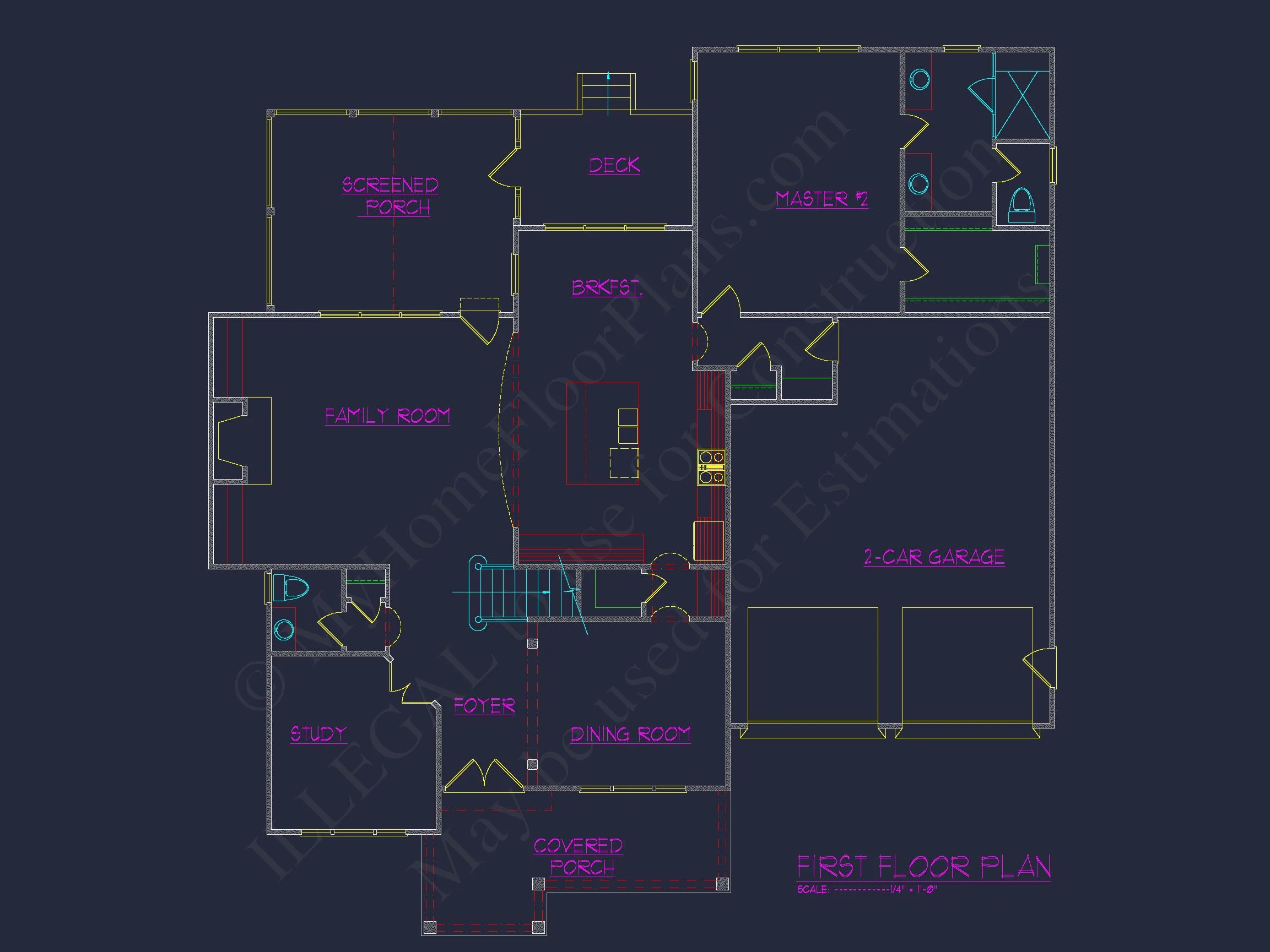 13-1923 HOUSE PLAN - Beautiful House Plan with 2.5 Floors, CAD Designs & Blueprint 6 Beautiful house Plan with 2.5 Floors, CAD Designs & Blueprint