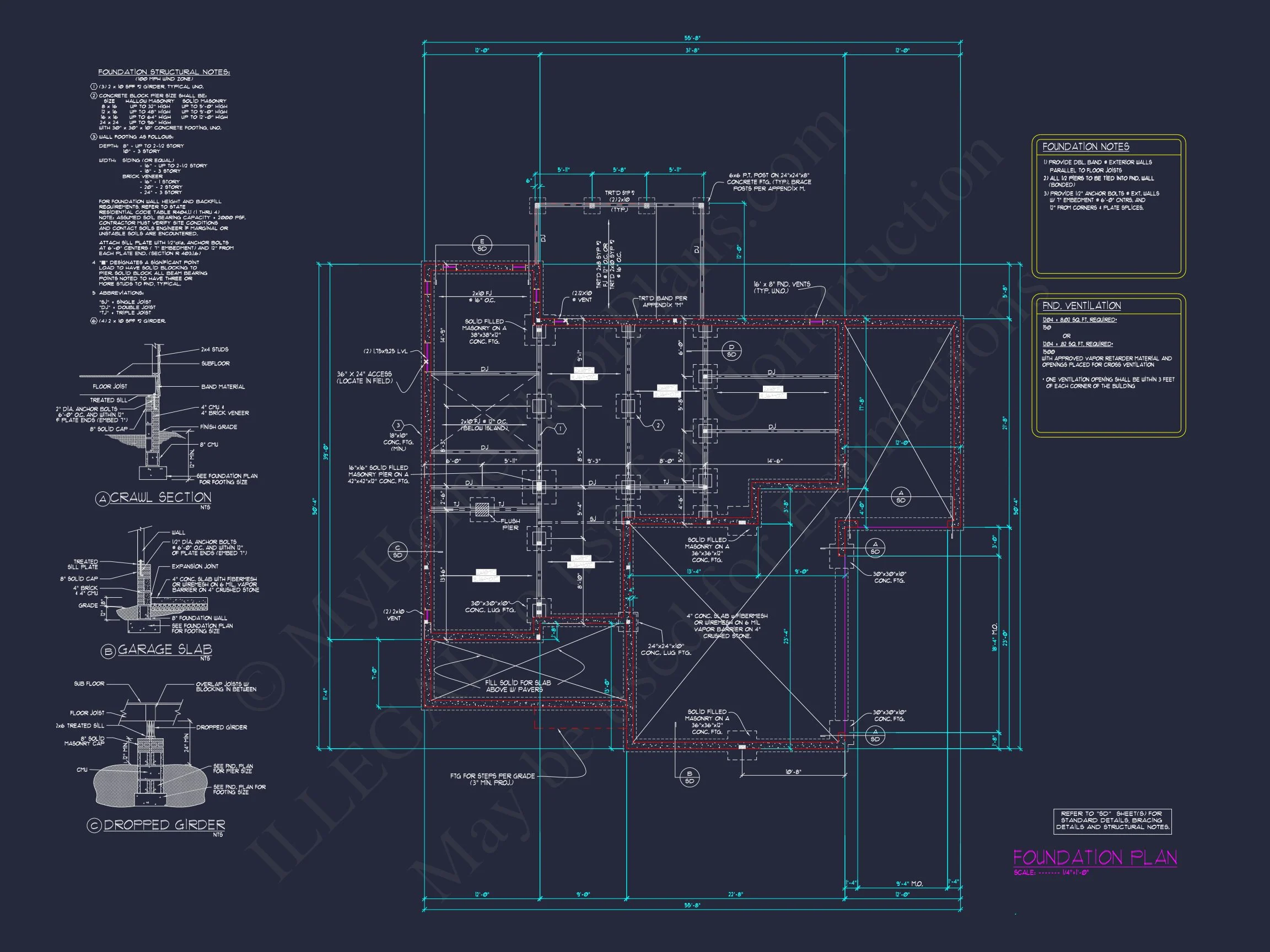 13-1892 HOUSE PLAN - Elegant House Plan with 2-Car Garage, Open Floor Plan & CAD Designs 9 Elegant house Plan with 2-Car Garage, Open Floor Plan & CAD Designs