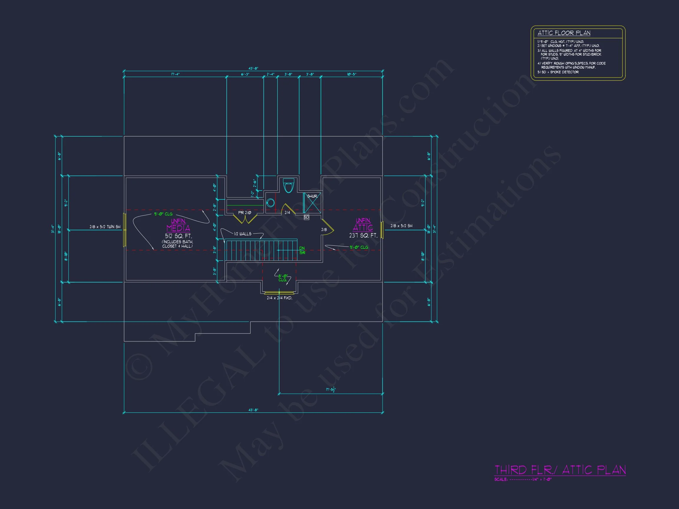 13-1892 HOUSE PLAN - Elegant House Plan with 2-Car Garage, Open Floor Plan & CAD Designs 8 Elegant house Plan with 2-Car Garage, Open Floor Plan & CAD Designs