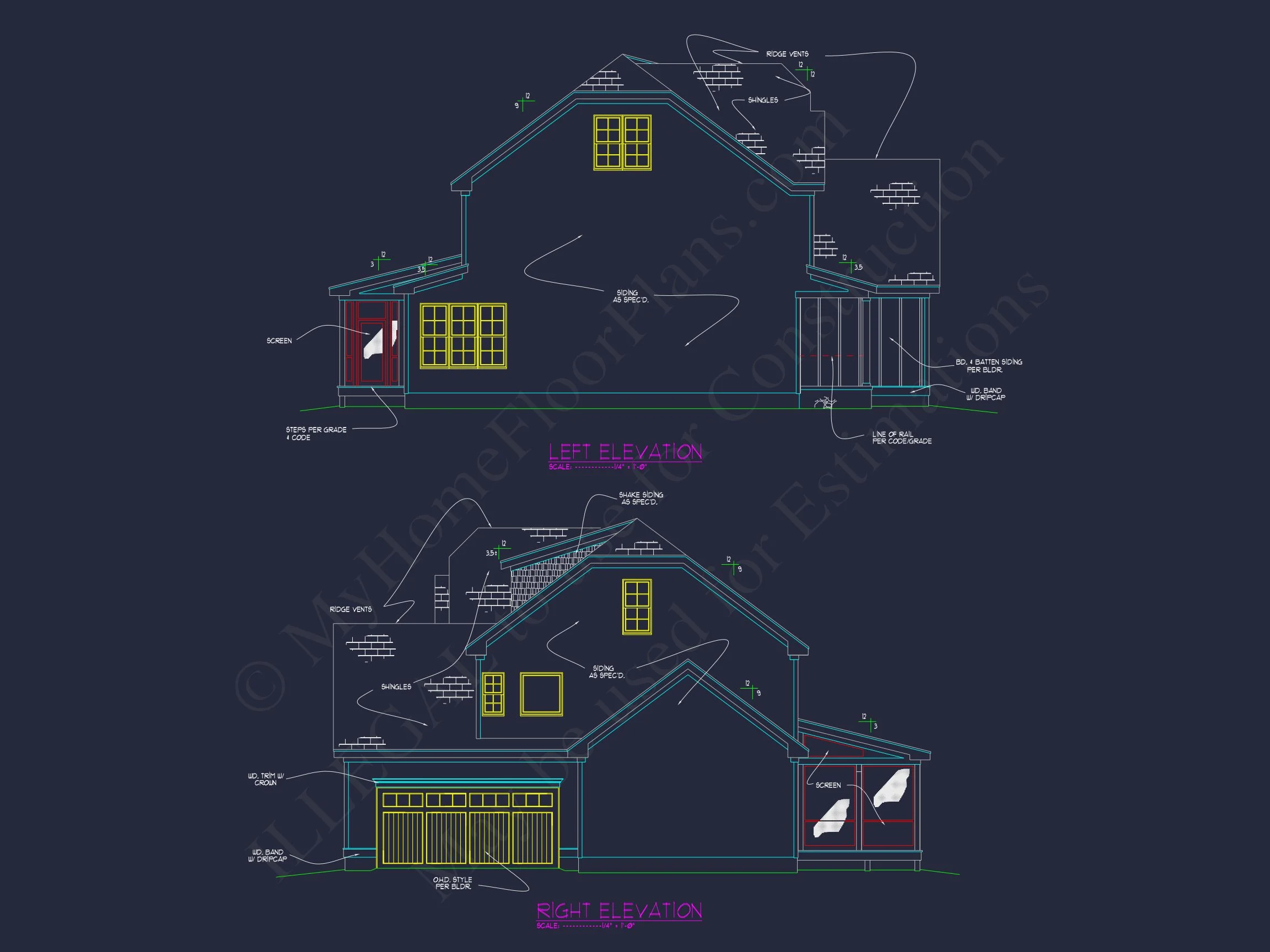 13-1892 HOUSE PLAN - Elegant House Plan with 2-Car Garage, Open Floor Plan & CAD Designs 3 Elegant house Plan with 2-Car Garage, Open Floor Plan & CAD Designs