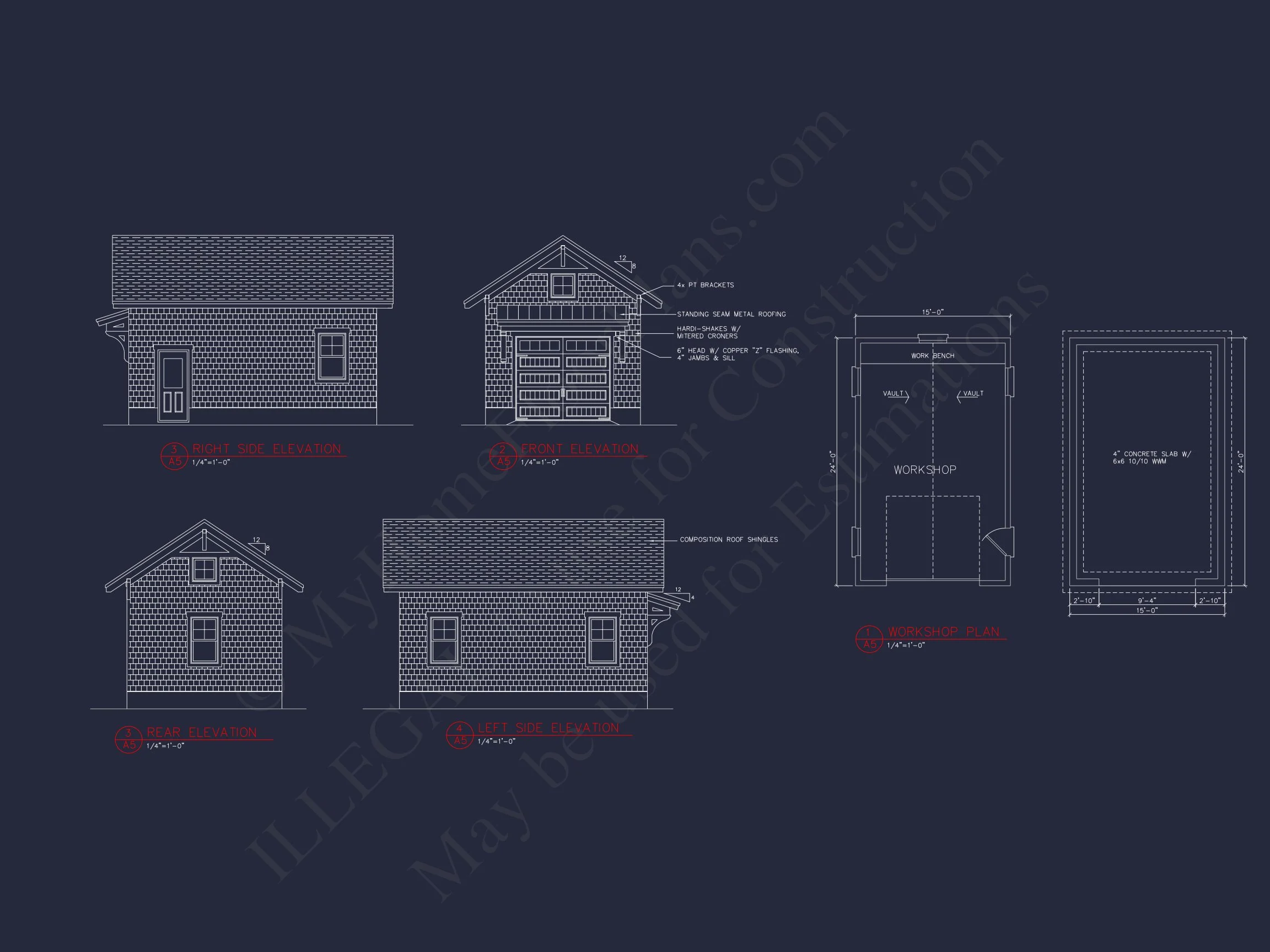 13-1777 HOUSE PLAN - Craftsman House Floor Plan with 4 Bedrooms and 3 Garage Bays 12 Craftsman house Floor Plan with 4 Bedrooms and 3 Garage Bays