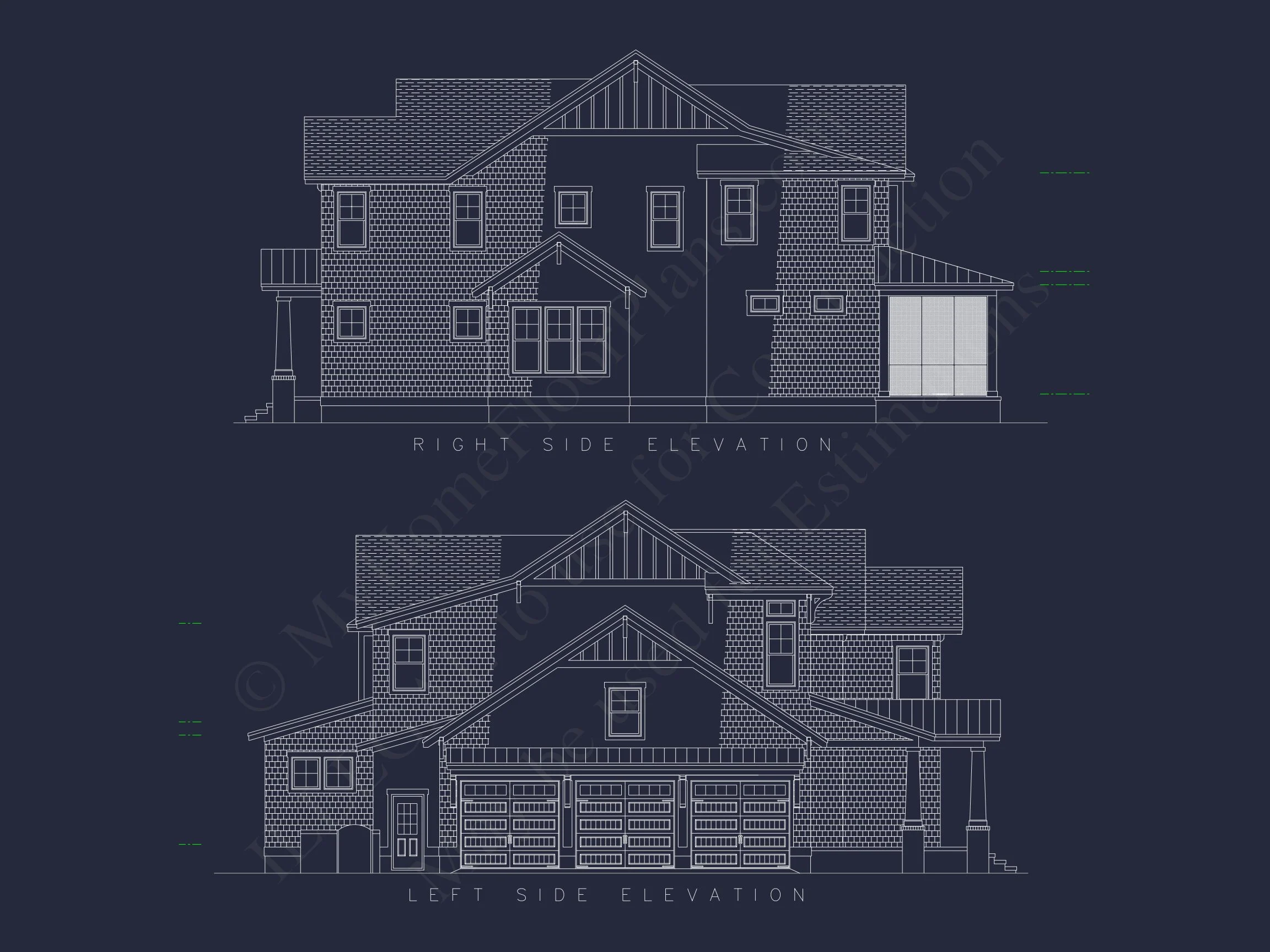 13-1777 HOUSE PLAN - Craftsman House Floor Plan with 4 Bedrooms and 3 Garage Bays 8 Craftsman house Floor Plan with 4 Bedrooms and 3 Garage Bays