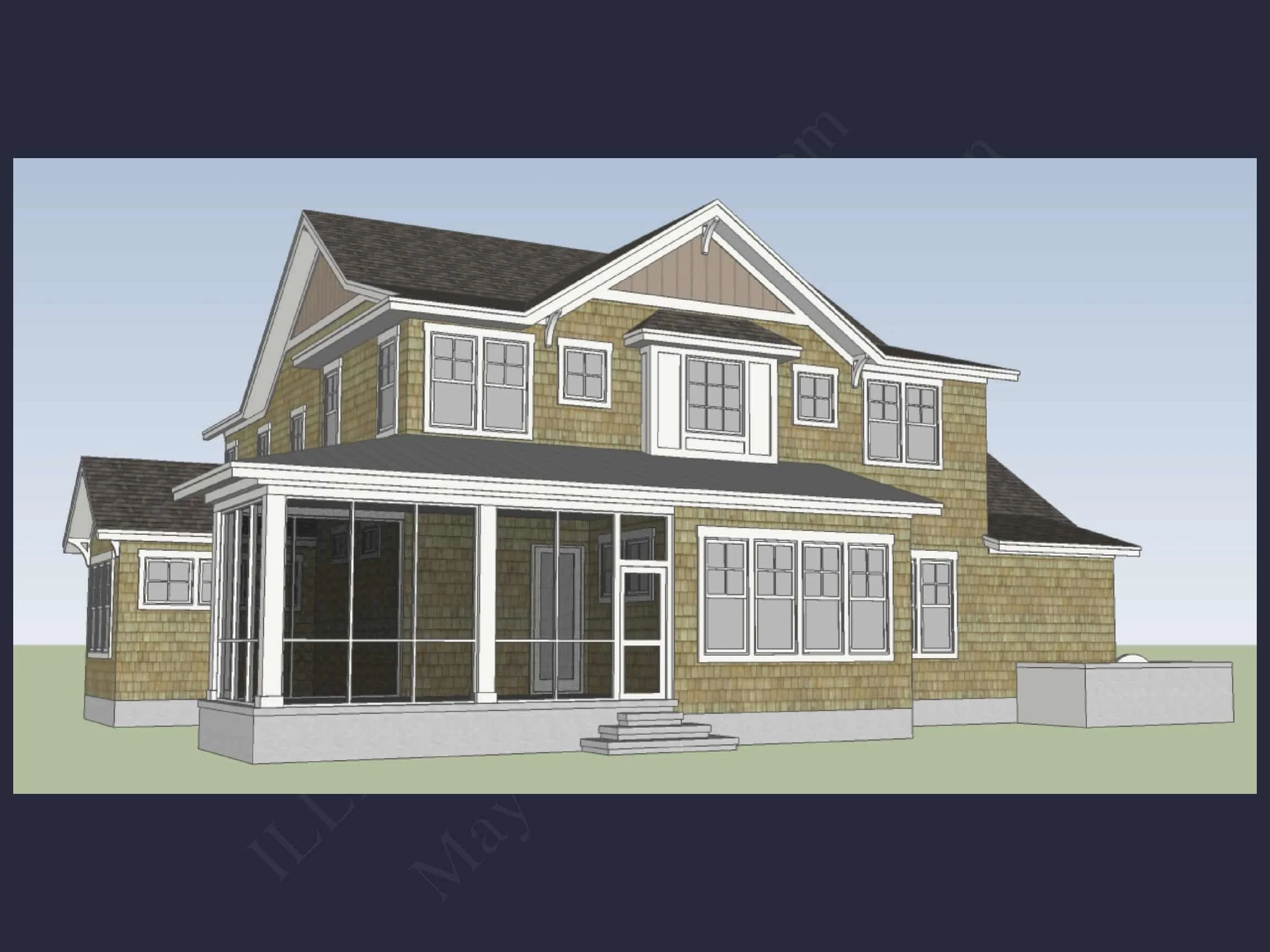 13-1777 HOUSE PLAN - Craftsman House Floor Plan with 4 Bedrooms and 3 Garage Bays 5 Craftsman house Floor Plan with 4 Bedrooms and 3 Garage Bays