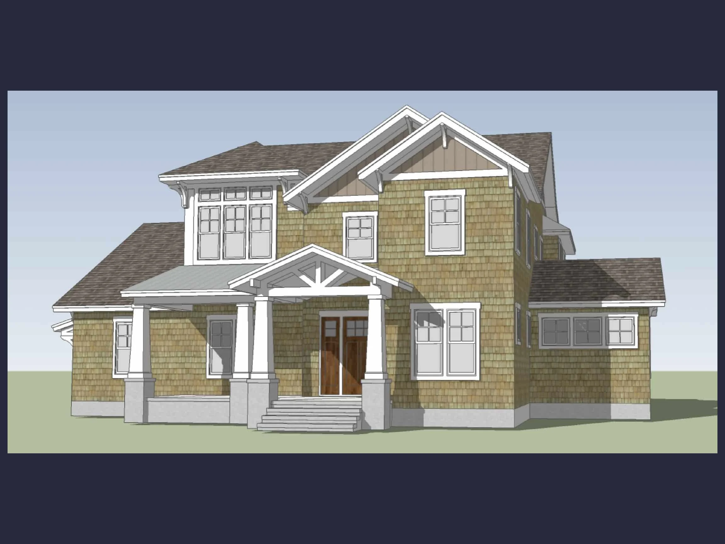 13-1777 HOUSE PLAN - Craftsman House Floor Plan with 4 Bedrooms and 3 Garage Bays 3 Craftsman house Floor Plan with 4 Bedrooms and 3 Garage Bays