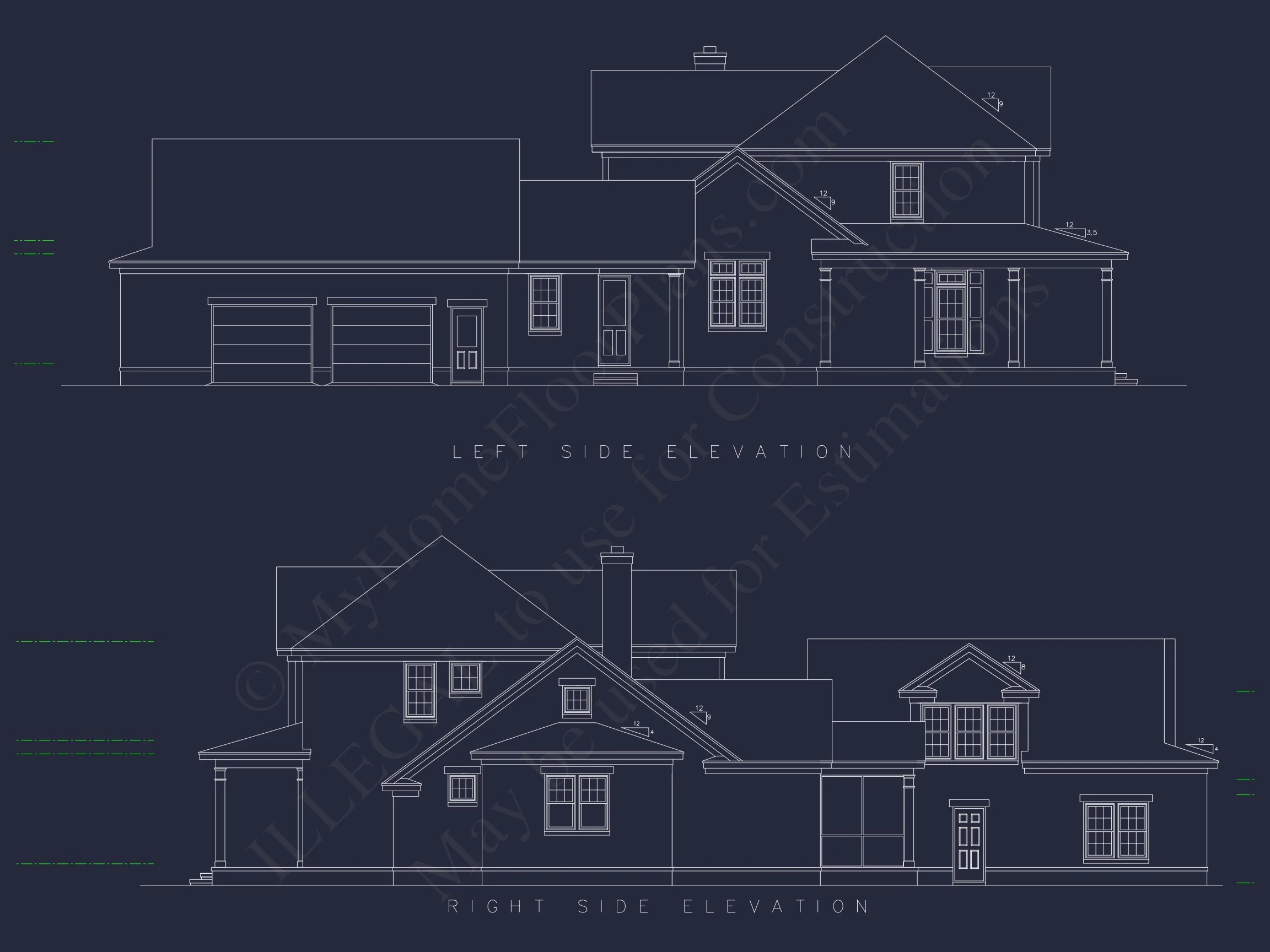 13-1603 HOUSE PLAN - Elegant House Plan with CAD, Floor Plan, and Architecture Designs 3 Elegant house Plan with CAD, Floor Plan, and Architecture Designs