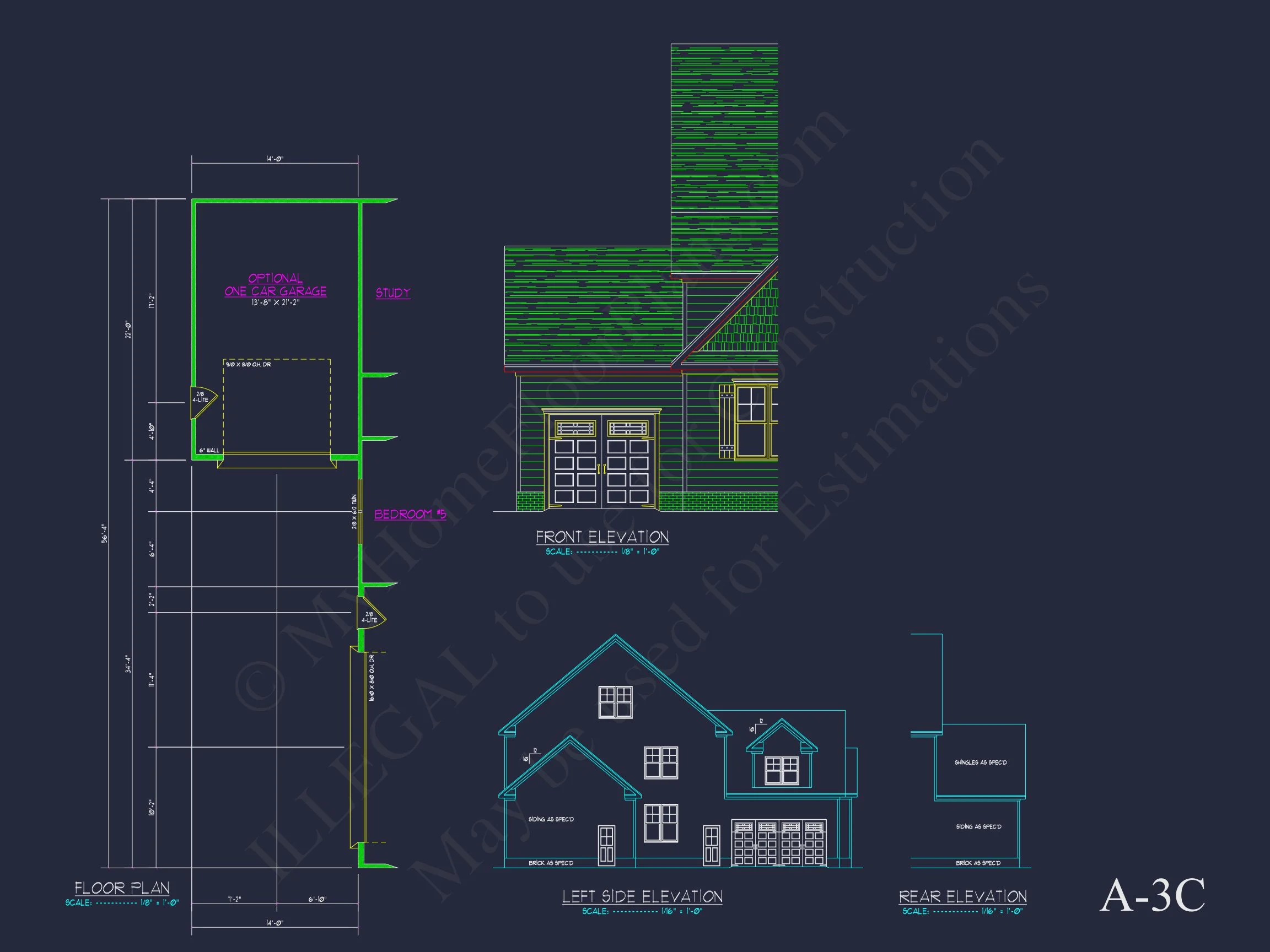 13-1518 HOUSE PLAN - Traditional Colonial House Plan with Detailed CAD Designs 24 Traditional Colonial house Plan with Detailed CAD Designs