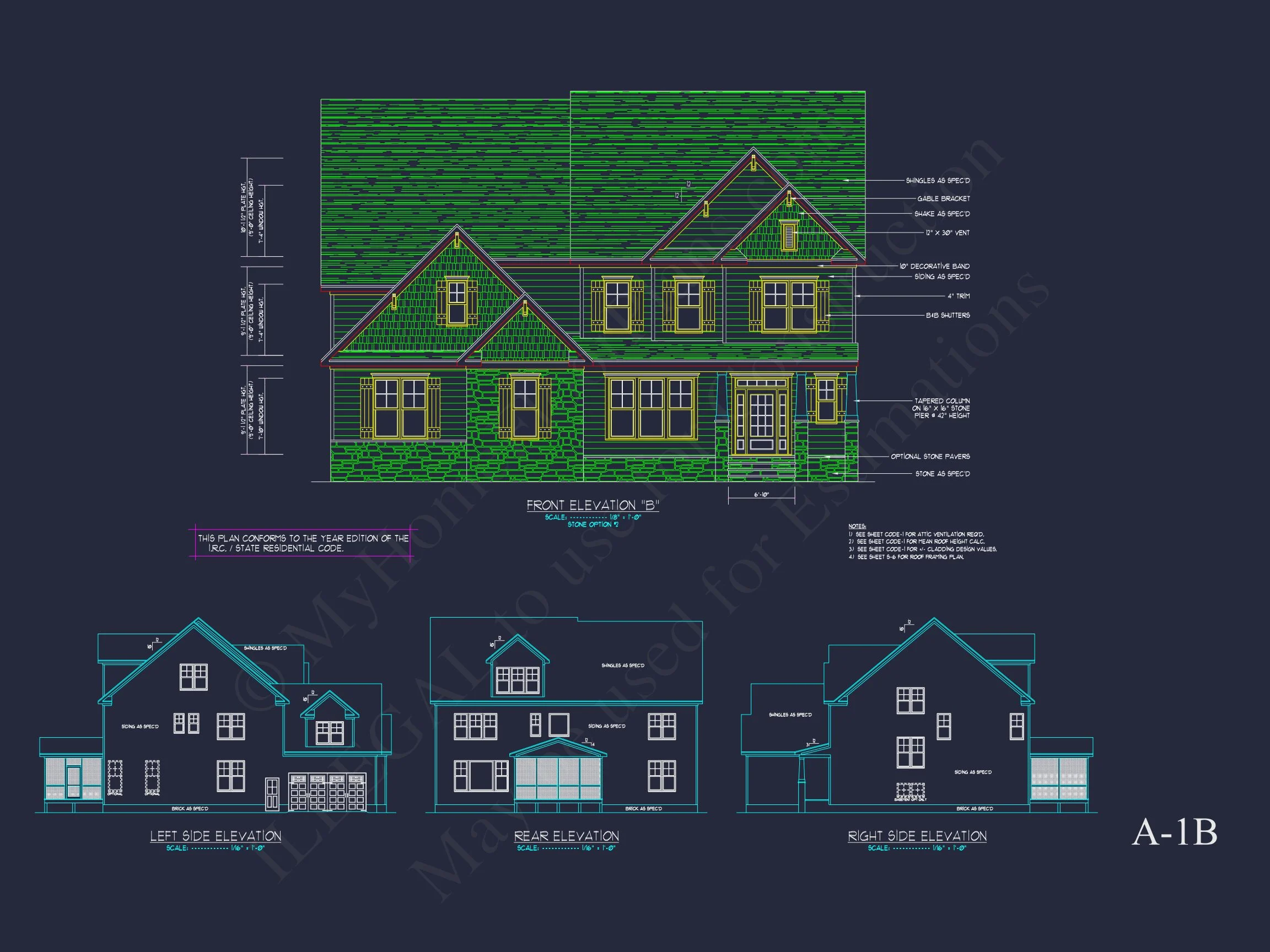 13-1518 HOUSE PLAN - Traditional Colonial House Plan with Detailed CAD Designs 19 Traditional Colonial house Plan with Detailed CAD Designs
