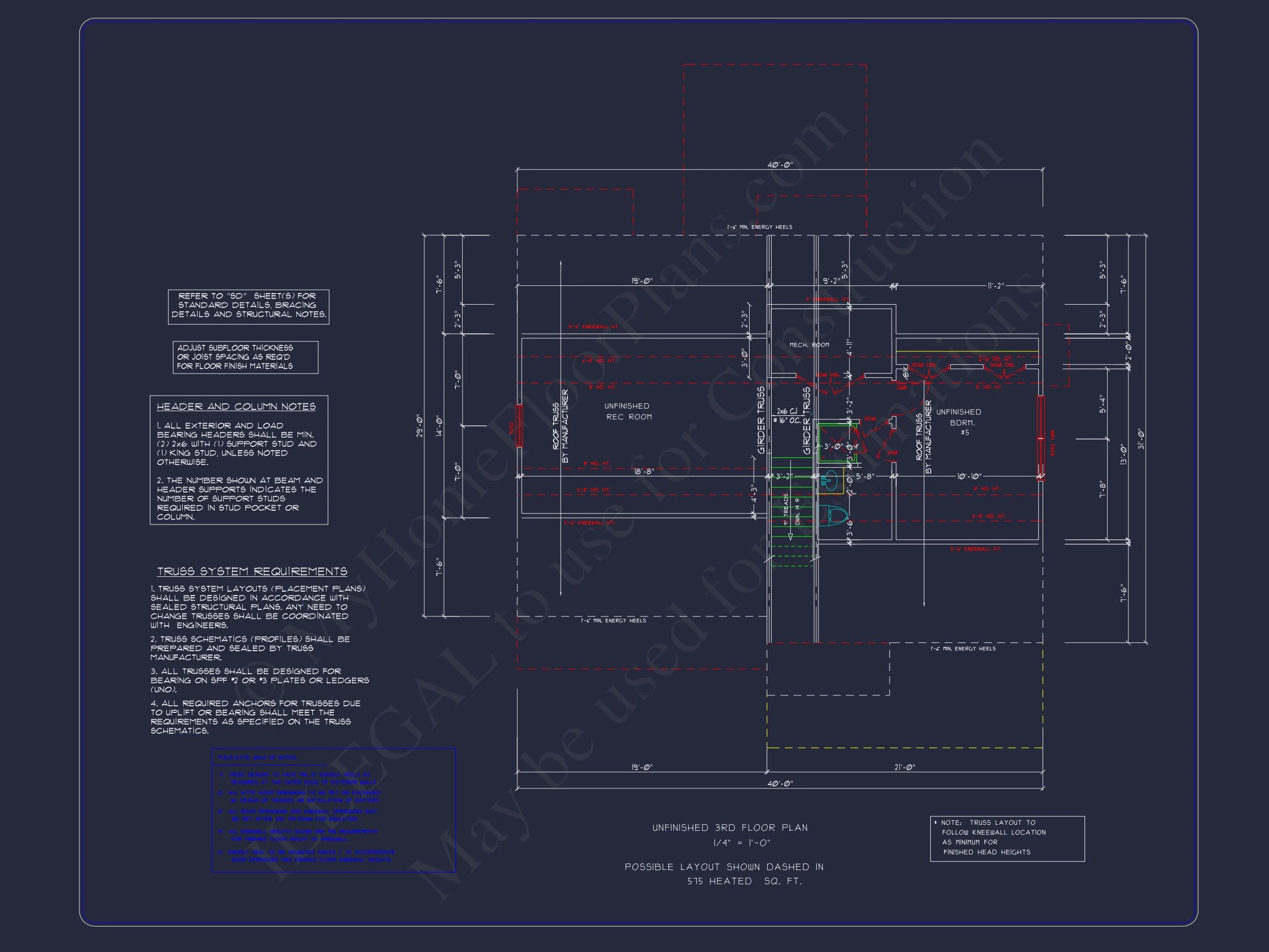 13-1515 HOUSE PLAN - Spacious House Plan with Open Floor Plan and 4 Bedrooms 12 Spacious house Plan with Open Floor Plan and 4 Bedrooms