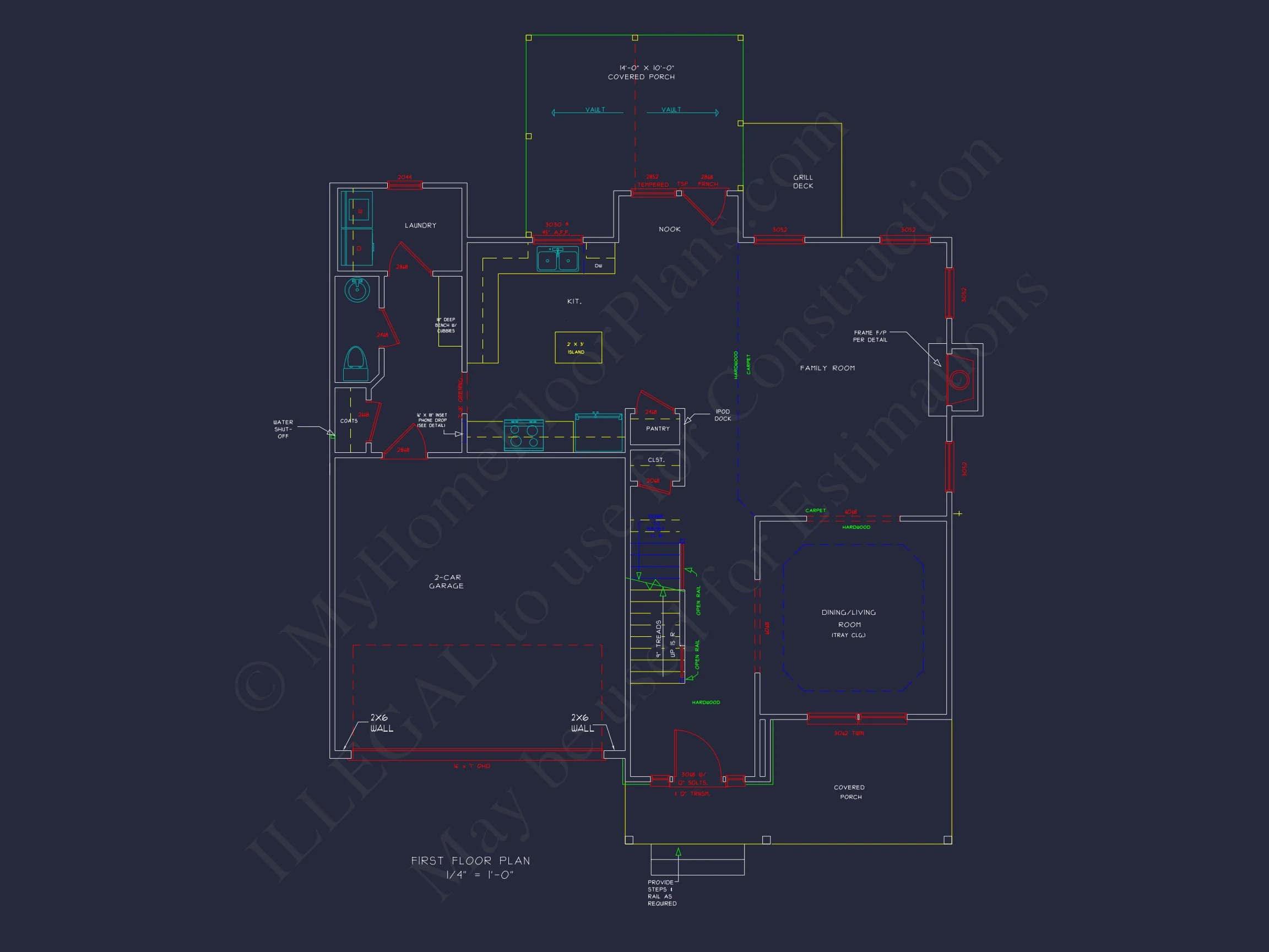 13-1515 HOUSE PLAN - Spacious House Plan with Open Floor Plan and 4 Bedrooms 4 Spacious house Plan with Open Floor Plan and 4 Bedrooms