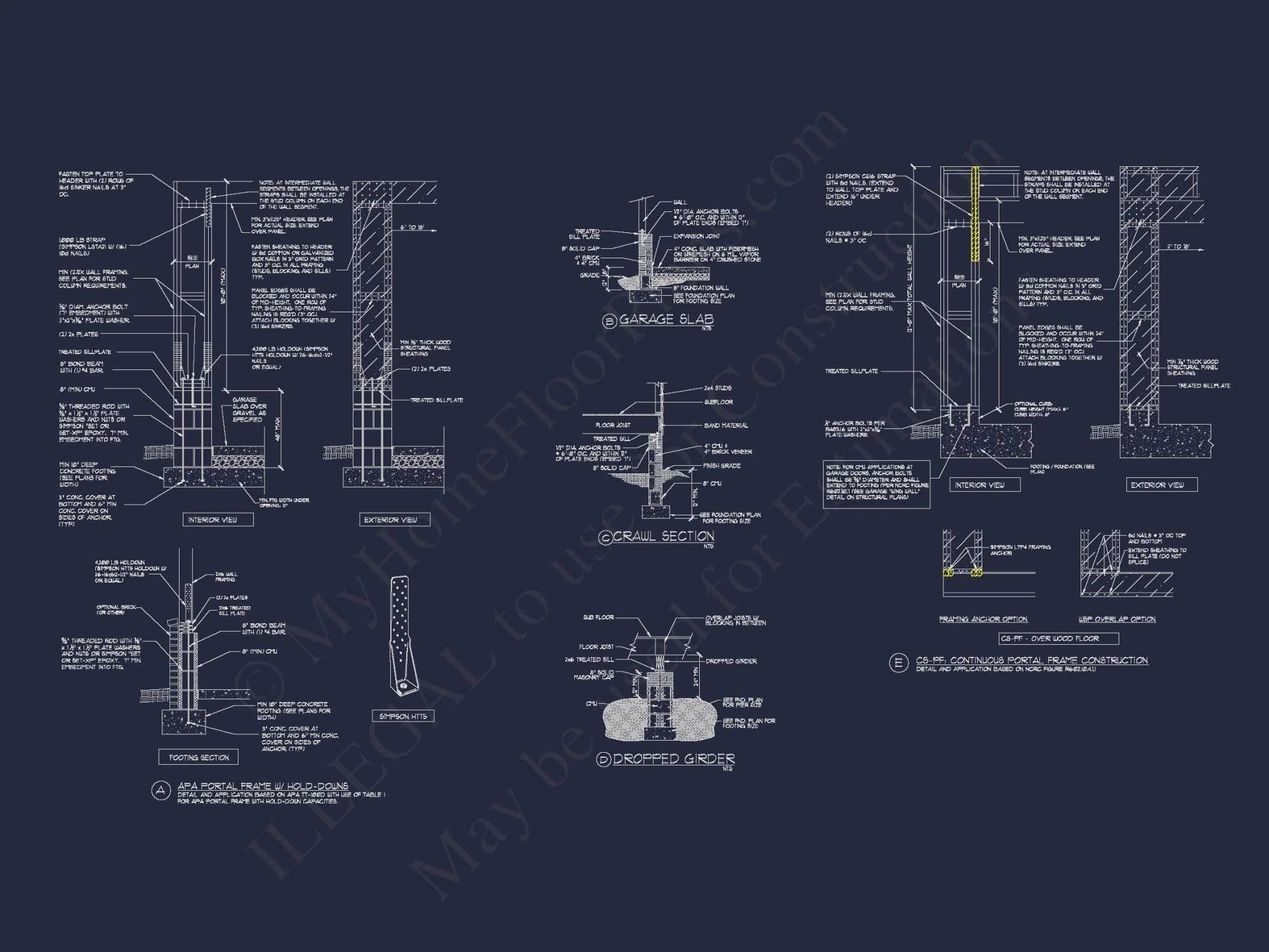 Modern house Floor Plan with CAD Designs & Blueprint Features