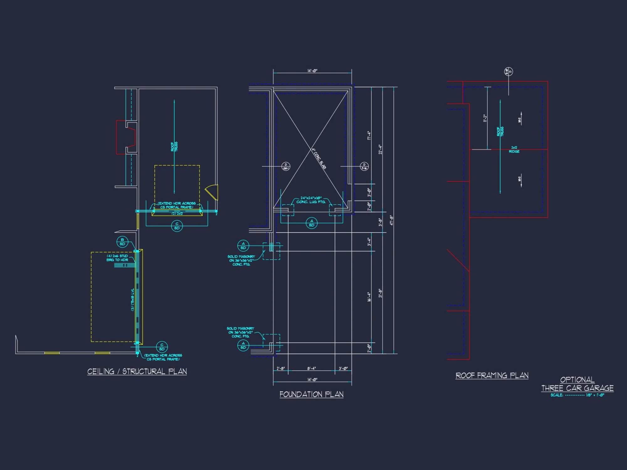 Craftsman house Design with 2-Story Plan and CAD Blueprints
