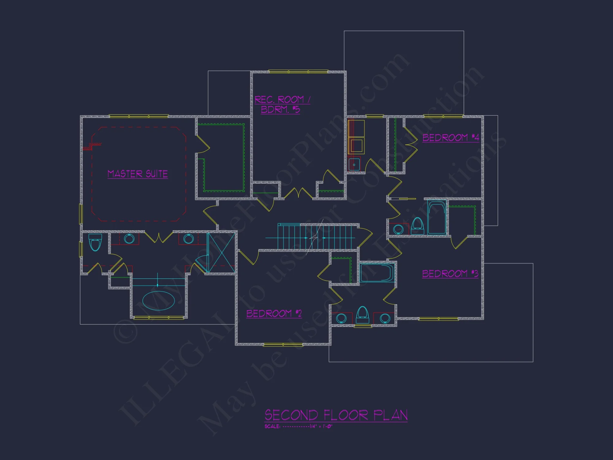 Traditional CAD house Floor Plan