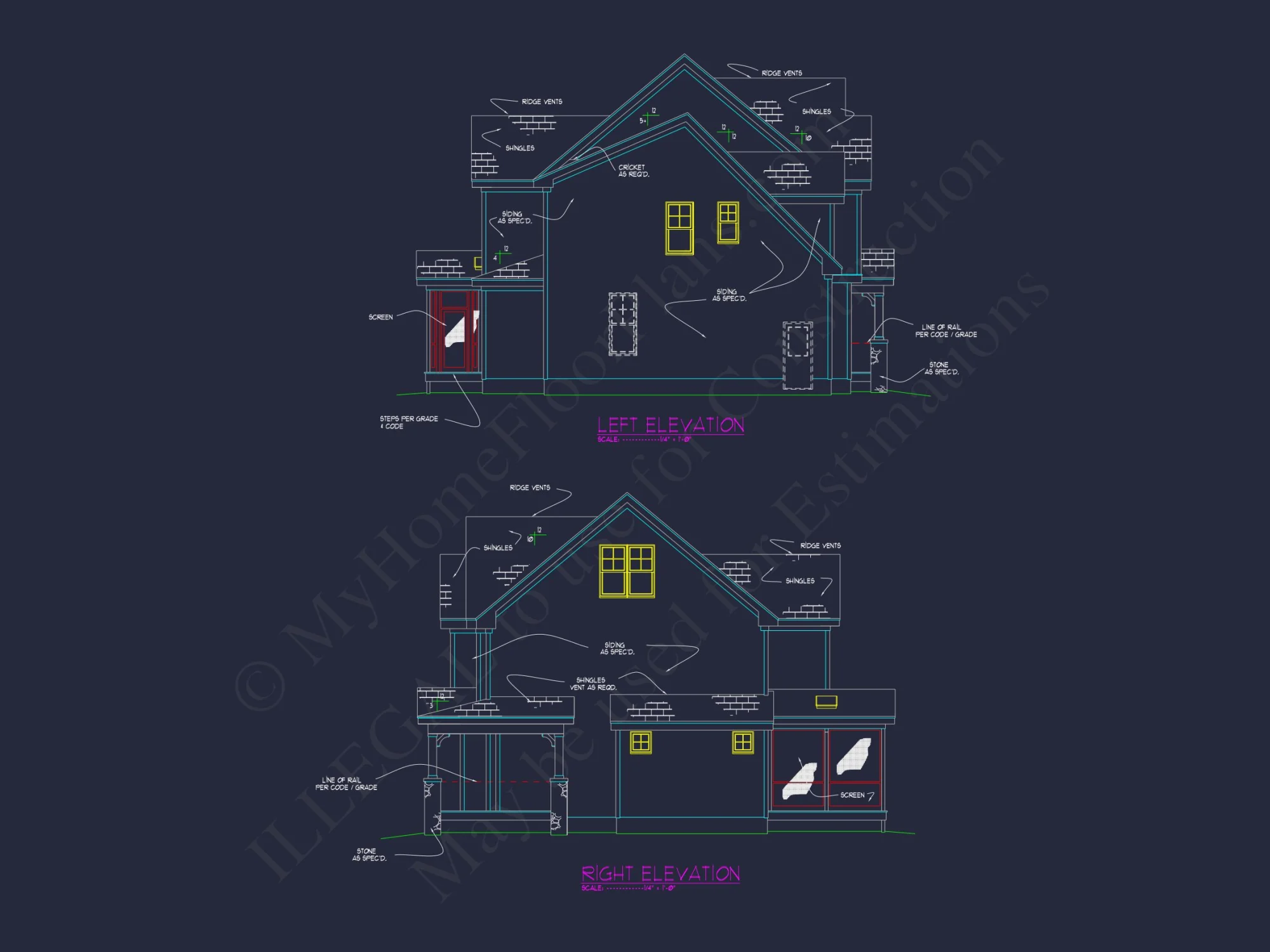 Traditional CAD house Floor Plan