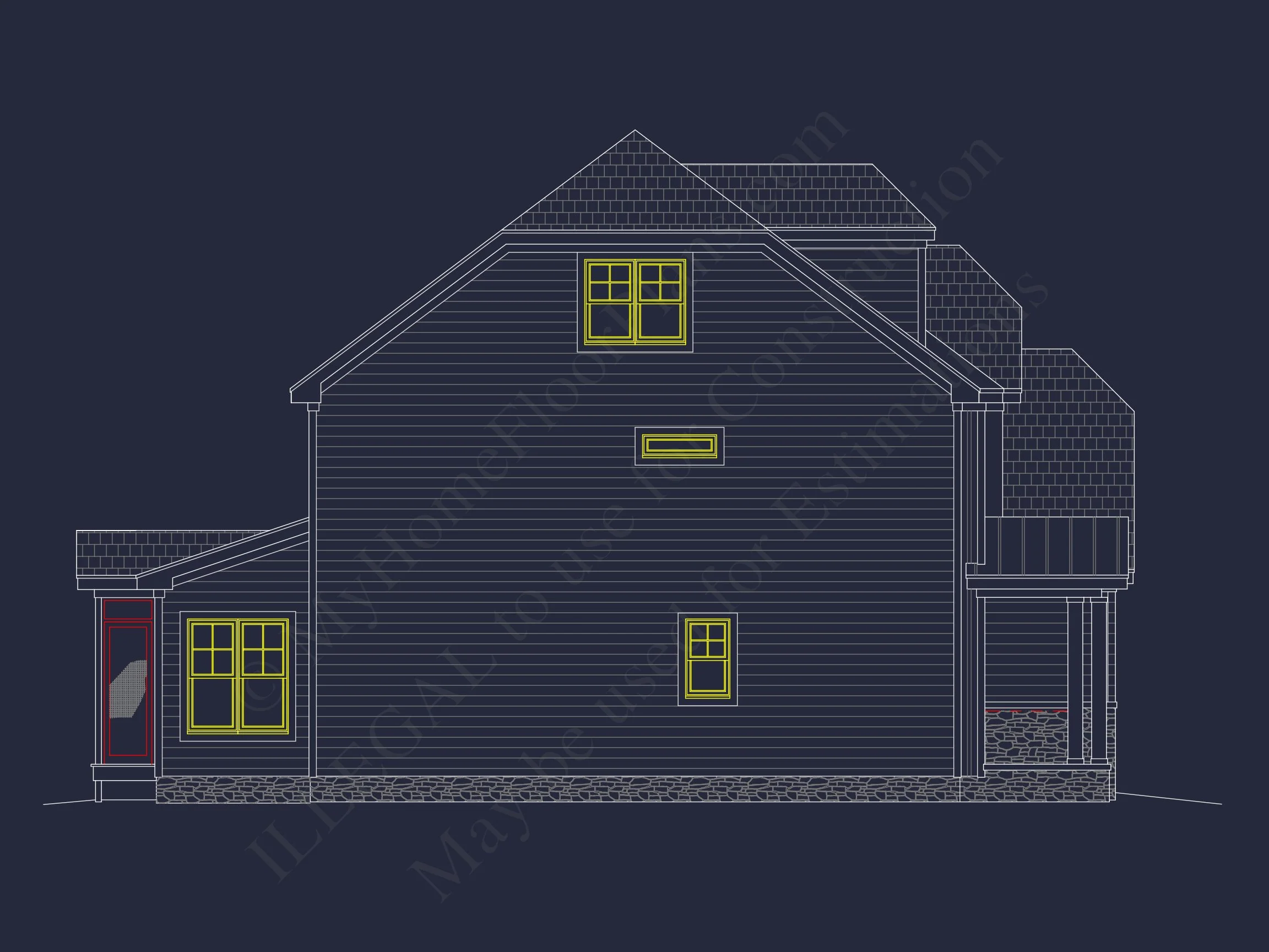 13-1146 HOUSE PLAN - Blueprint House Floor Plan Designs With CAD Architecture 3 Blueprint house Floor Plan Designs With CAD Architecture