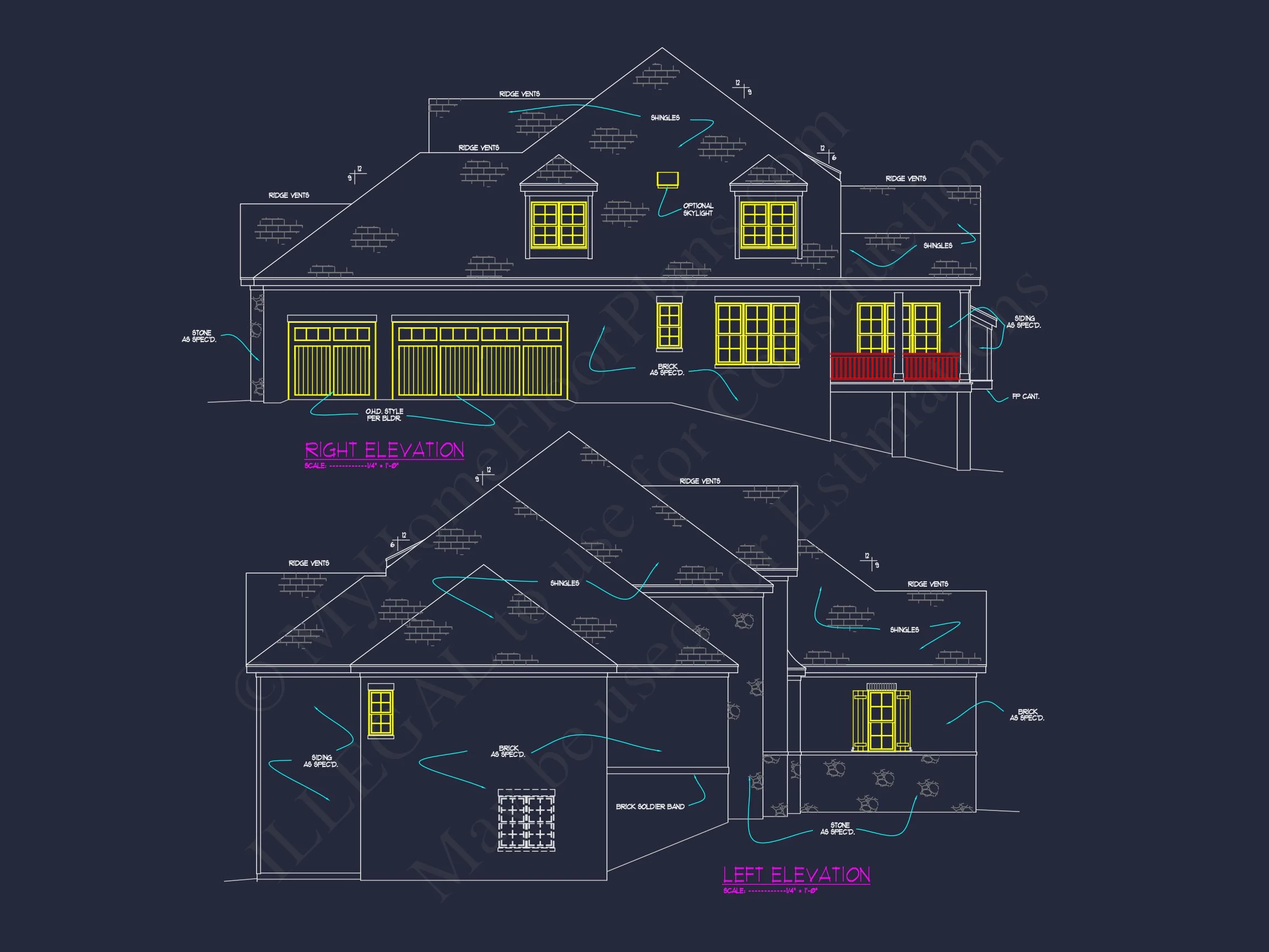 12-2814 HOUSE PLAN - Customizable House Plan with CAD Blueprint, Architecture Designs 10 Customizable house Plan with CAD Blueprint, Architecture Designs
