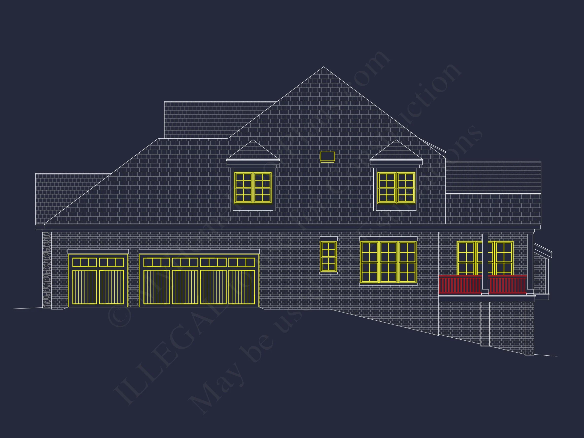 12-2814 HOUSE PLAN - Customizable House Plan with CAD Blueprint, Architecture Designs 4 Customizable house Plan with CAD Blueprint, Architecture Designs