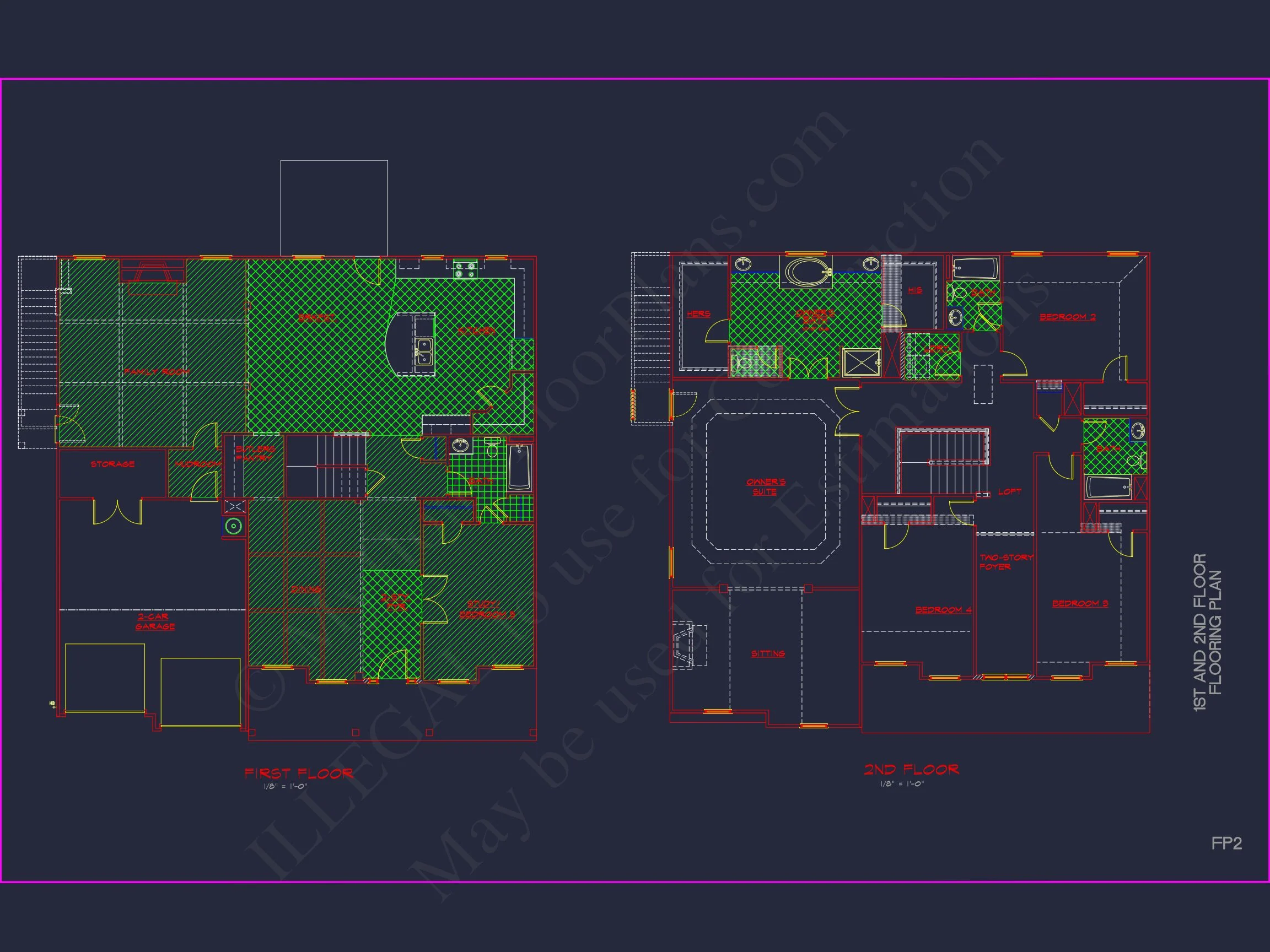 12-2613 HOUSE PLAN - Modern Suburban House Plan: Spacious Floor Plan & CAD Designs 13 Modern Suburban house Plan: Spacious Floor Plan & CAD Designs