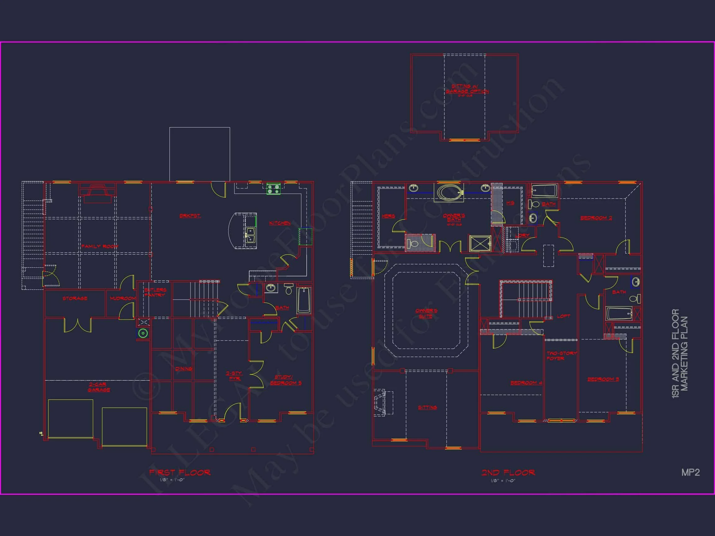 12-2613 HOUSE PLAN - Modern Suburban House Plan: Spacious Floor Plan & CAD Designs 11 Modern Suburban house Plan: Spacious Floor Plan & CAD Designs