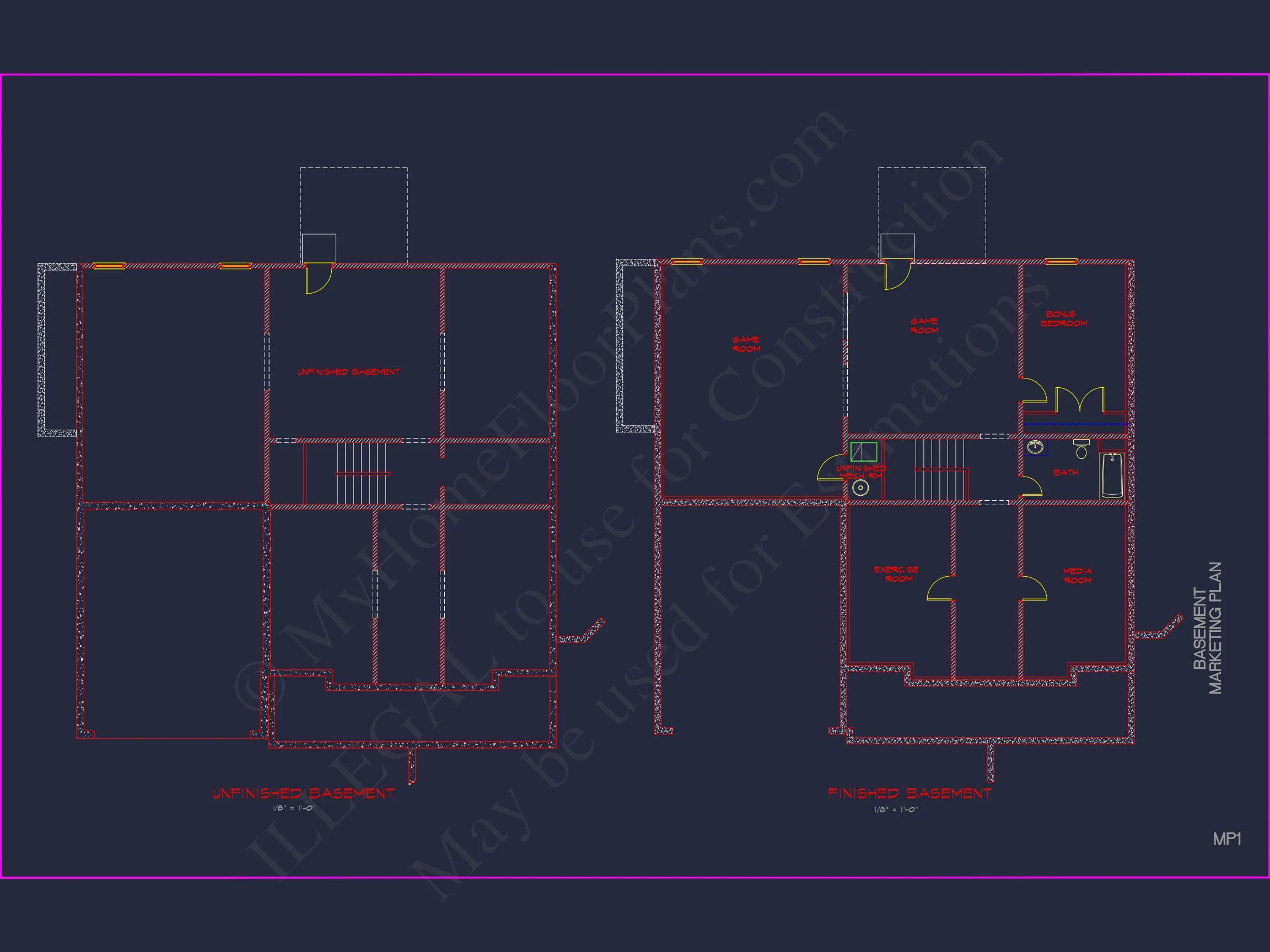 12-2613 HOUSE PLAN - Modern Suburban House Plan: Spacious Floor Plan & CAD Designs 10 Modern Suburban house Plan: Spacious Floor Plan & CAD Designs