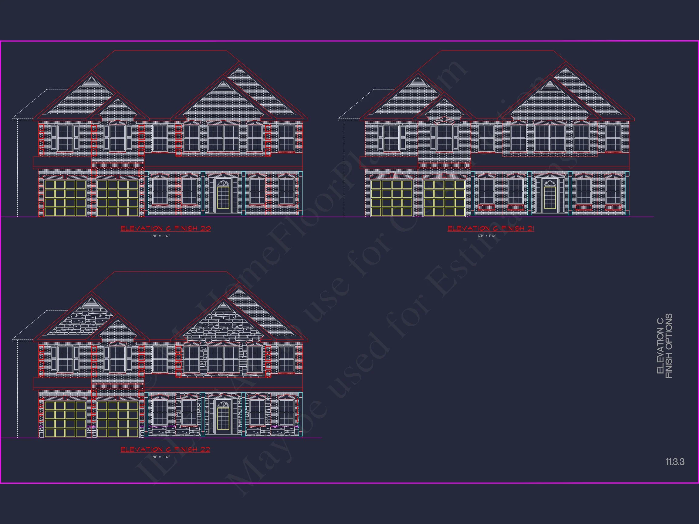 12-2613 HOUSE PLAN - Modern Suburban House Plan: Spacious Floor Plan & CAD Designs 8 Modern Suburban house Plan: Spacious Floor Plan & CAD Designs